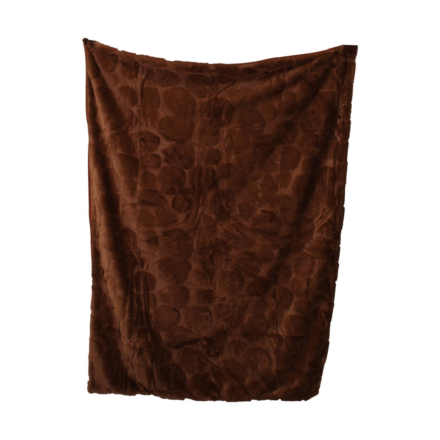 Decke Kunstfell Polyester 130x170x3cm braun