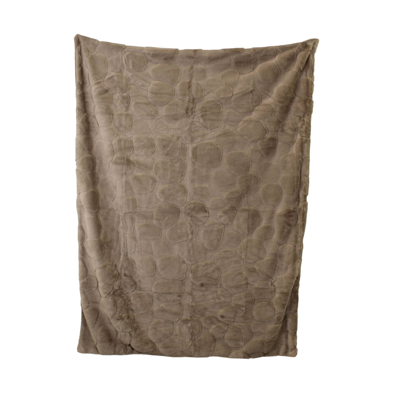 Plaid faux fur polyester 130x170x3cm