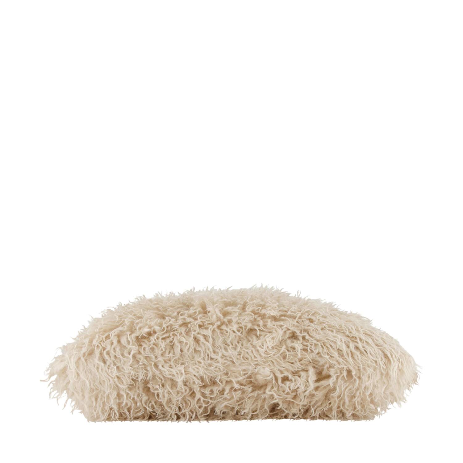 Cushion faux fur polyester 45x45x8cm