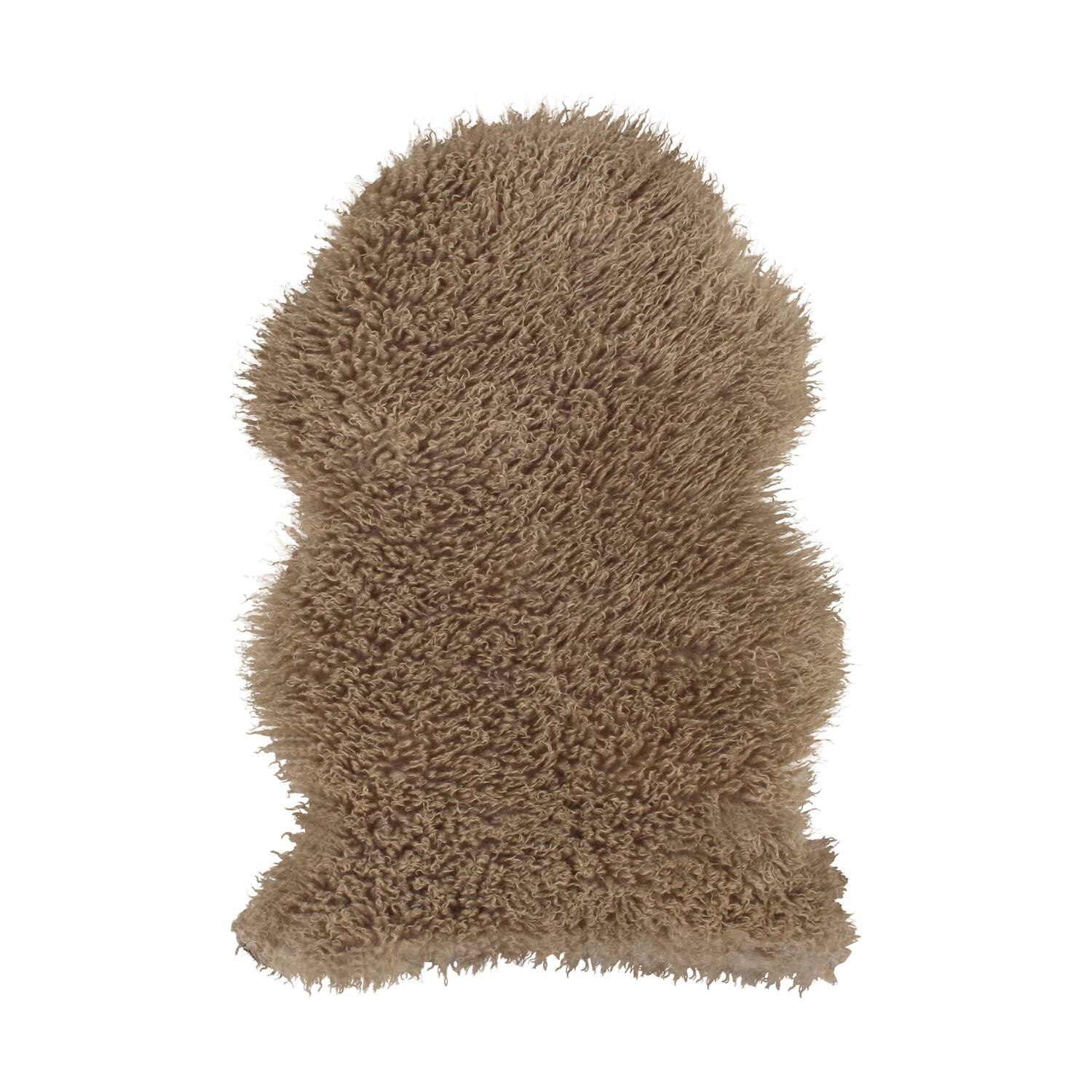 Skin faux fur polyester 60x90x5cm Grey