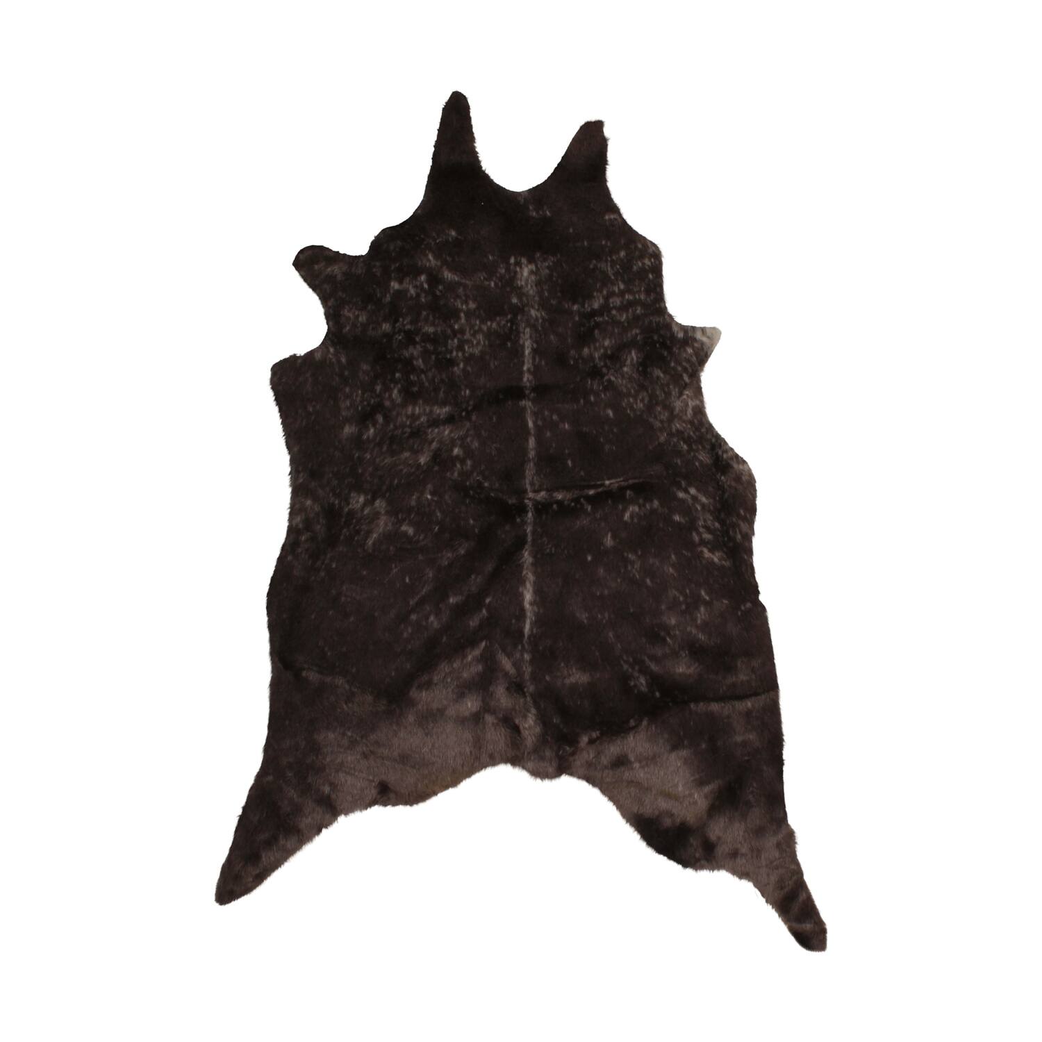 Skin deer fur polyester 95x120x5cm Mixed grey