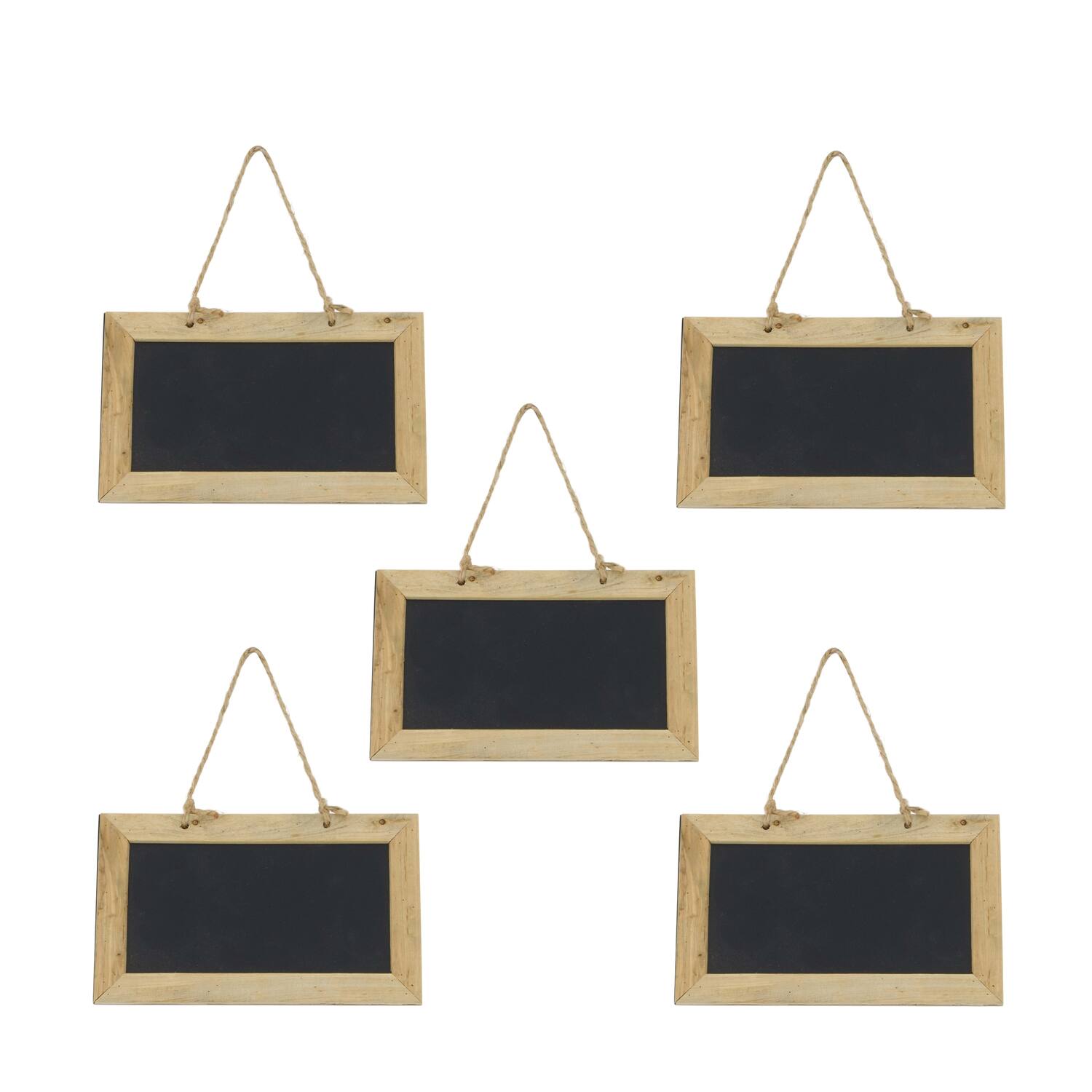 Sign blackboard mdf with hanger 20x12x0.8cm 5pc