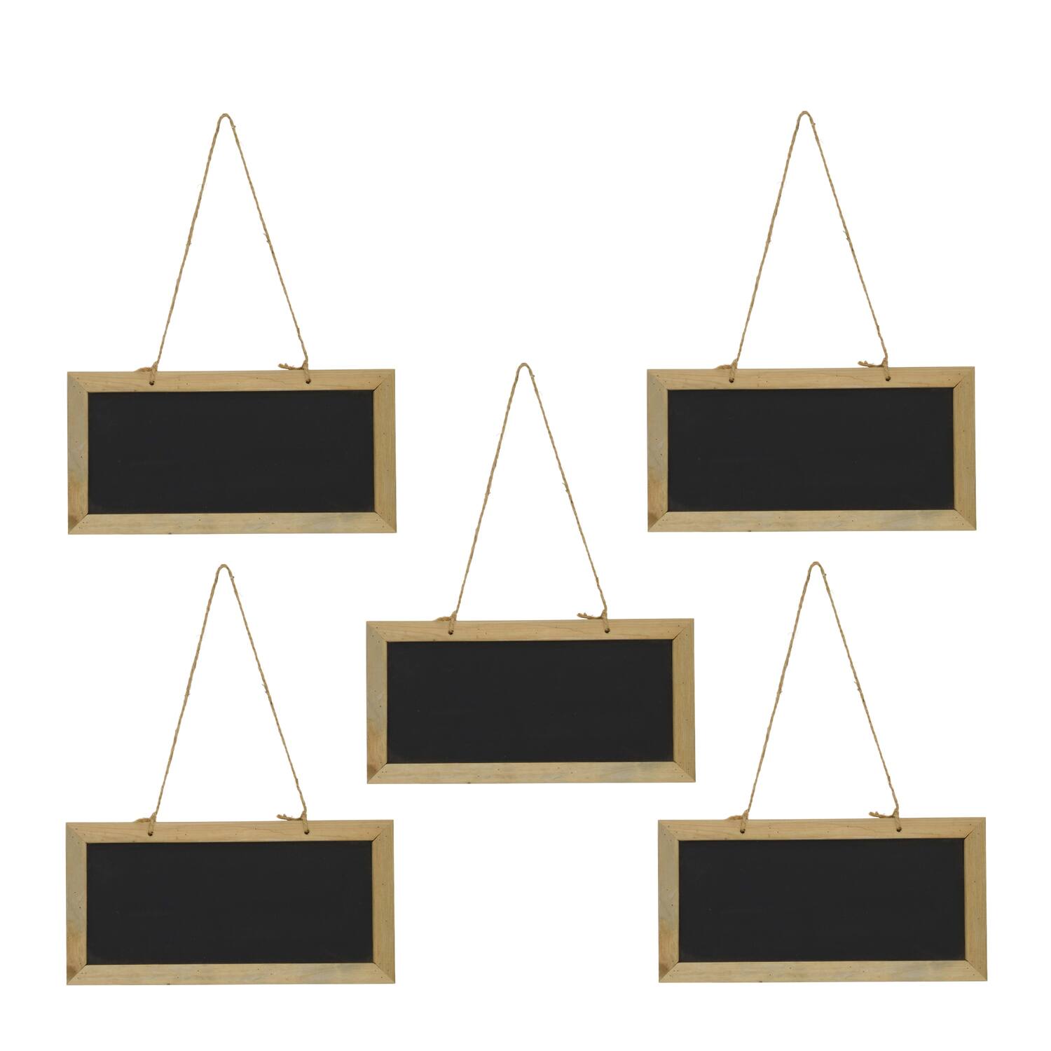 Sign blackboard mdf with hanger 30x15x0.8cm 5pc