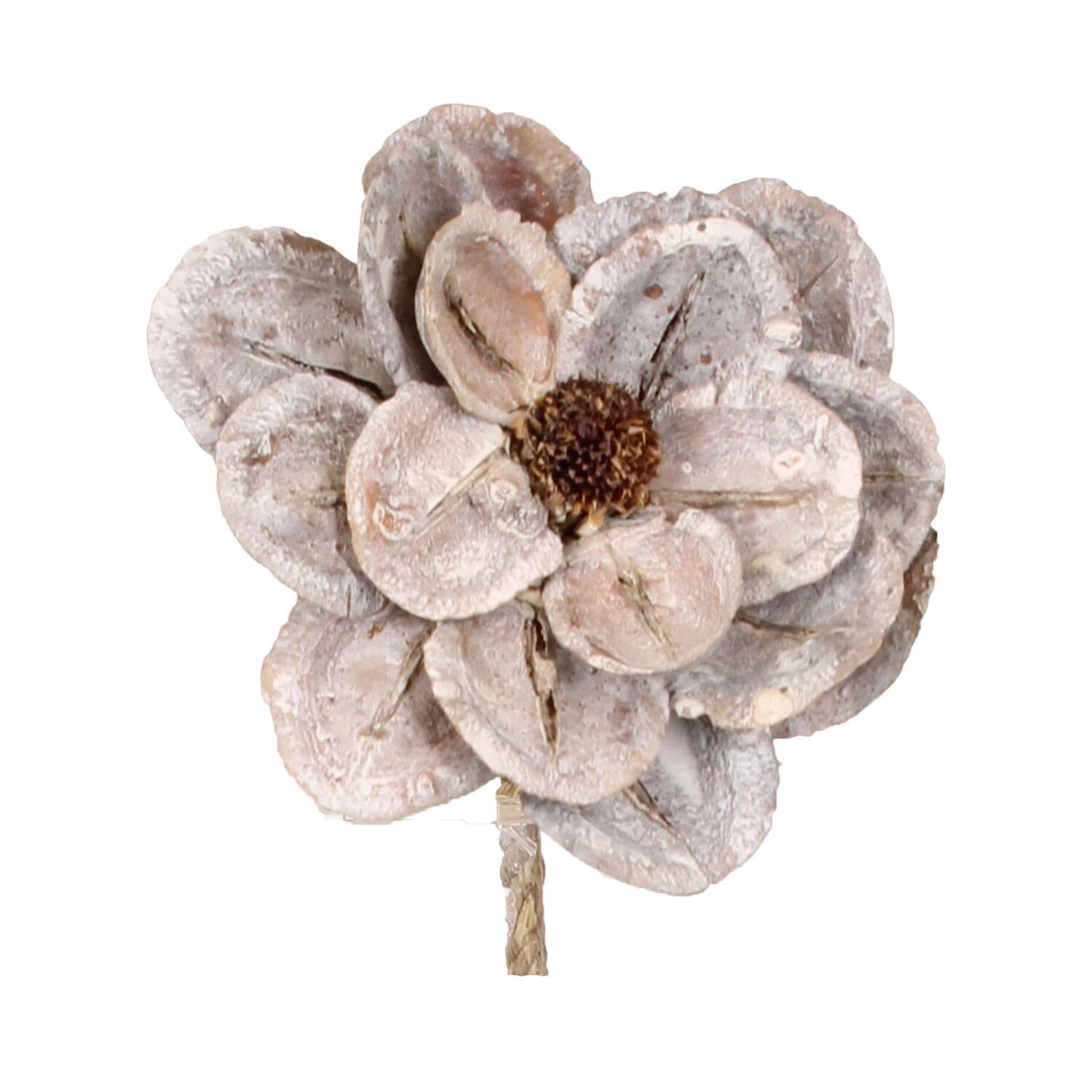 Flower jacaranda nature 70x15x15cm White-wash