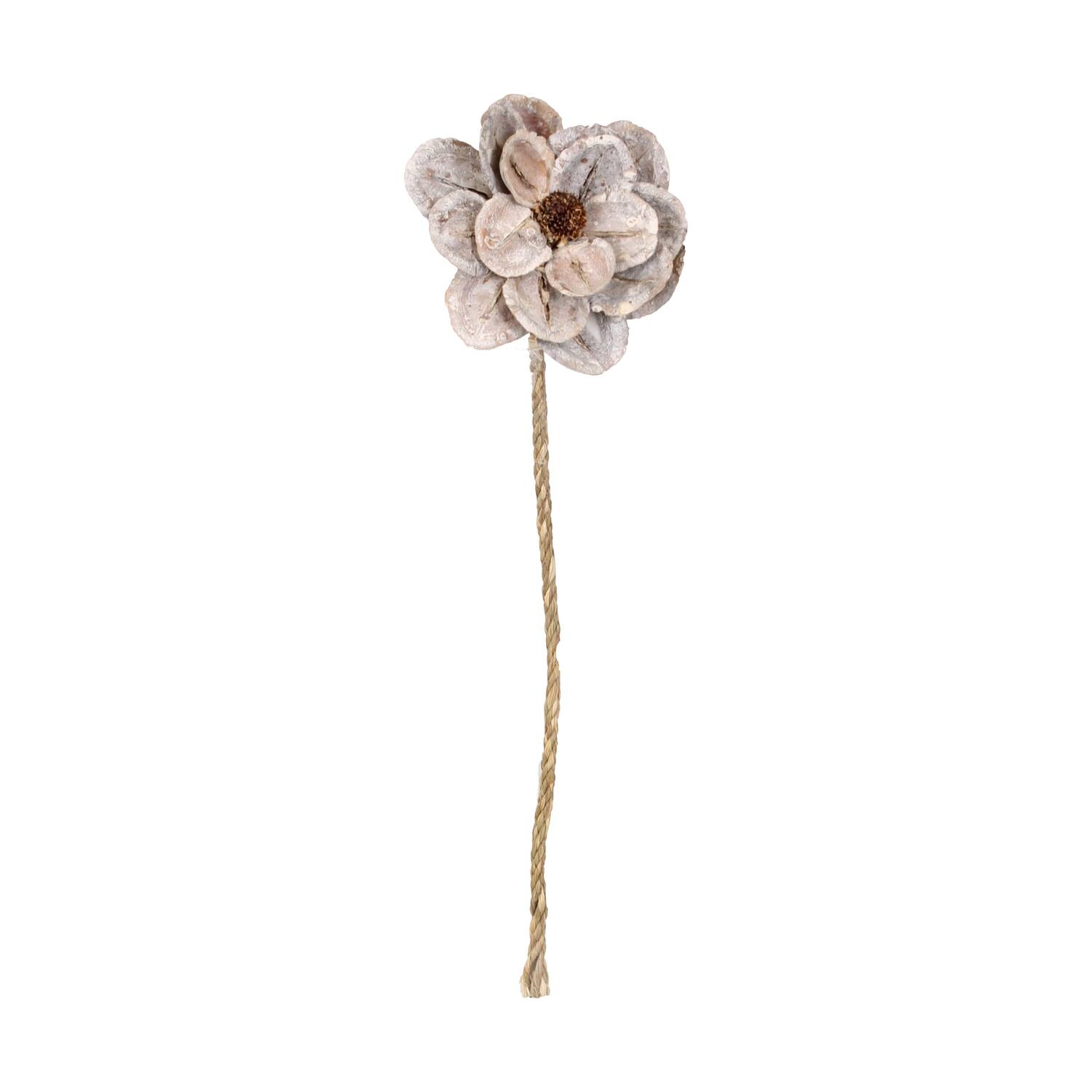 Flower jacaranda nature 70x15x15cm White-wash