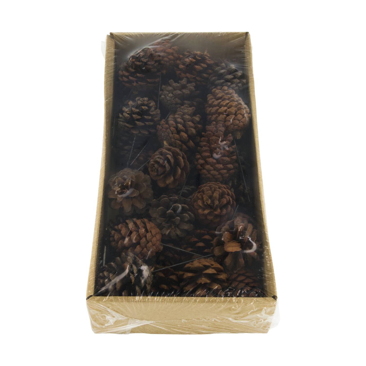 Pinecone nature on wire 38x18x7.5cm 25pc