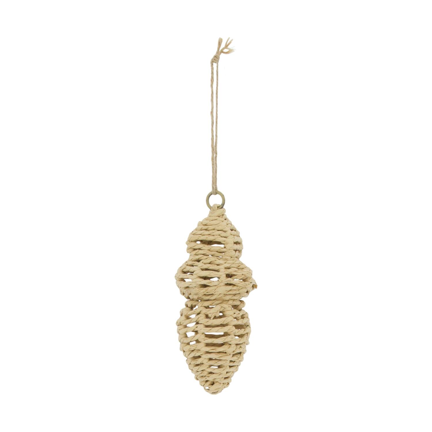 Hanger ornament paper rope 7x7x18cm