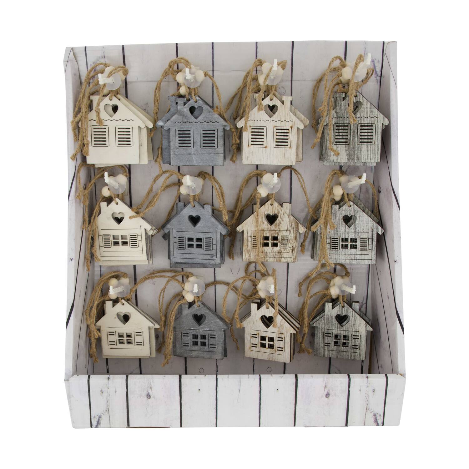 Display hanger chalet poplar wood 9x0.5x9cm C/3