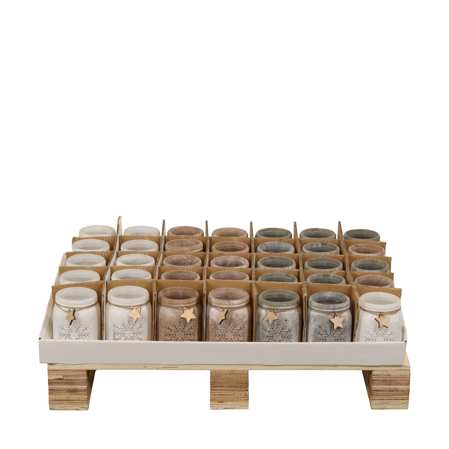 Display tealight holder glass 10.8x10.8x14cm C/3