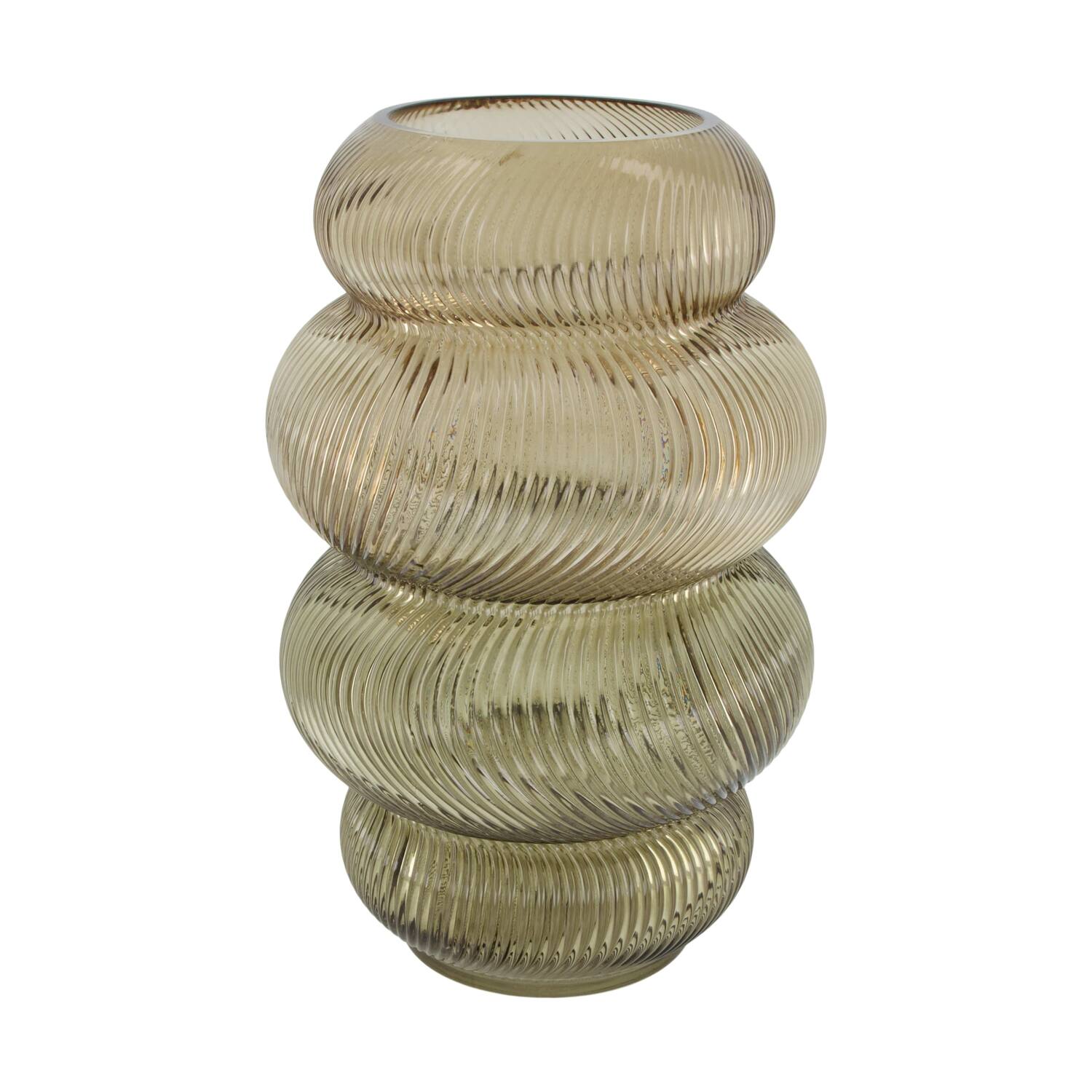 Vase glass 19x19x30cm