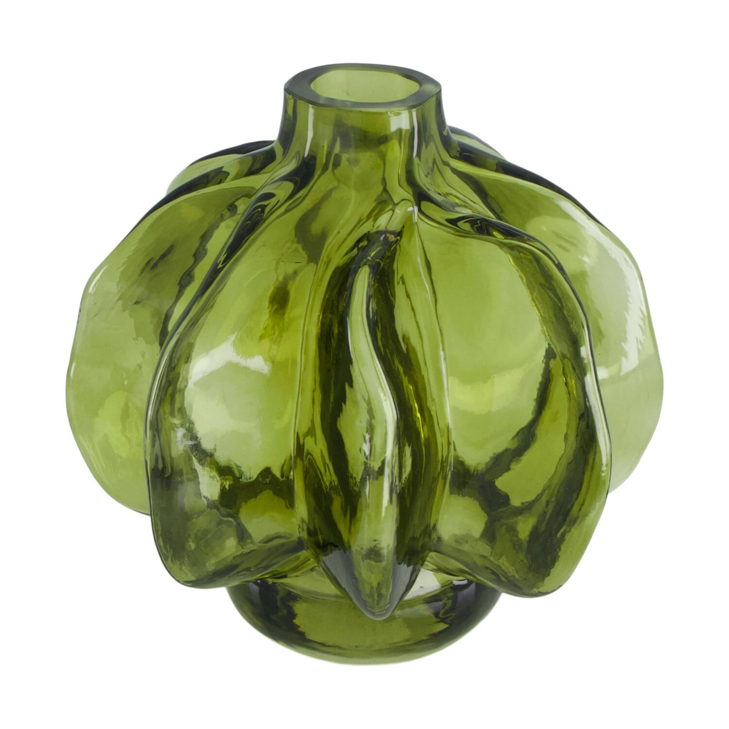 Bottle glass 16x16x17cm