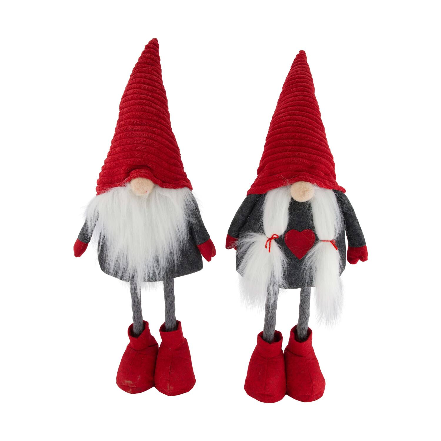 Figurine gnome fabric 23x15x60cm A2 - Grey