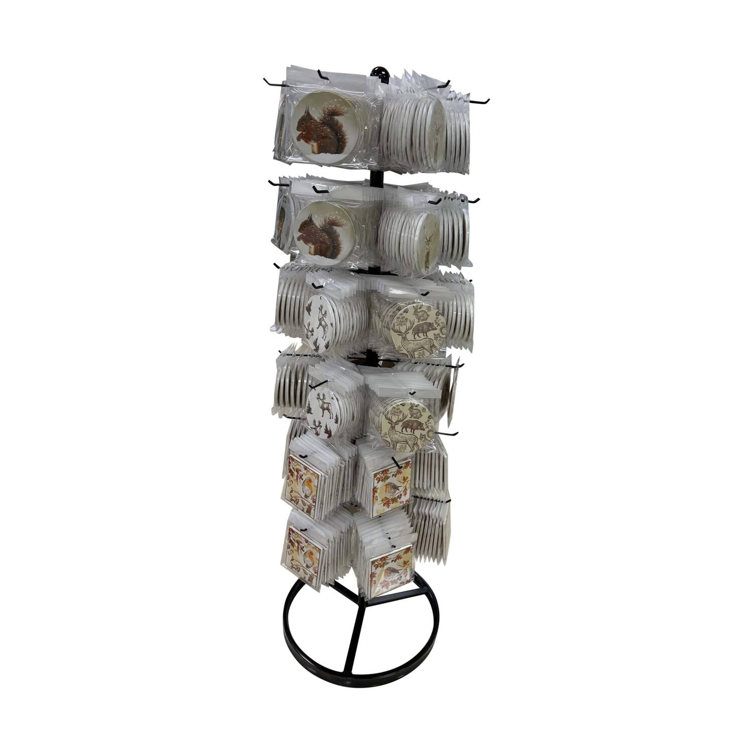 Display rack with decorative tile ceramic 40.5x40.5x125.5cm 288pc A15 - Multi