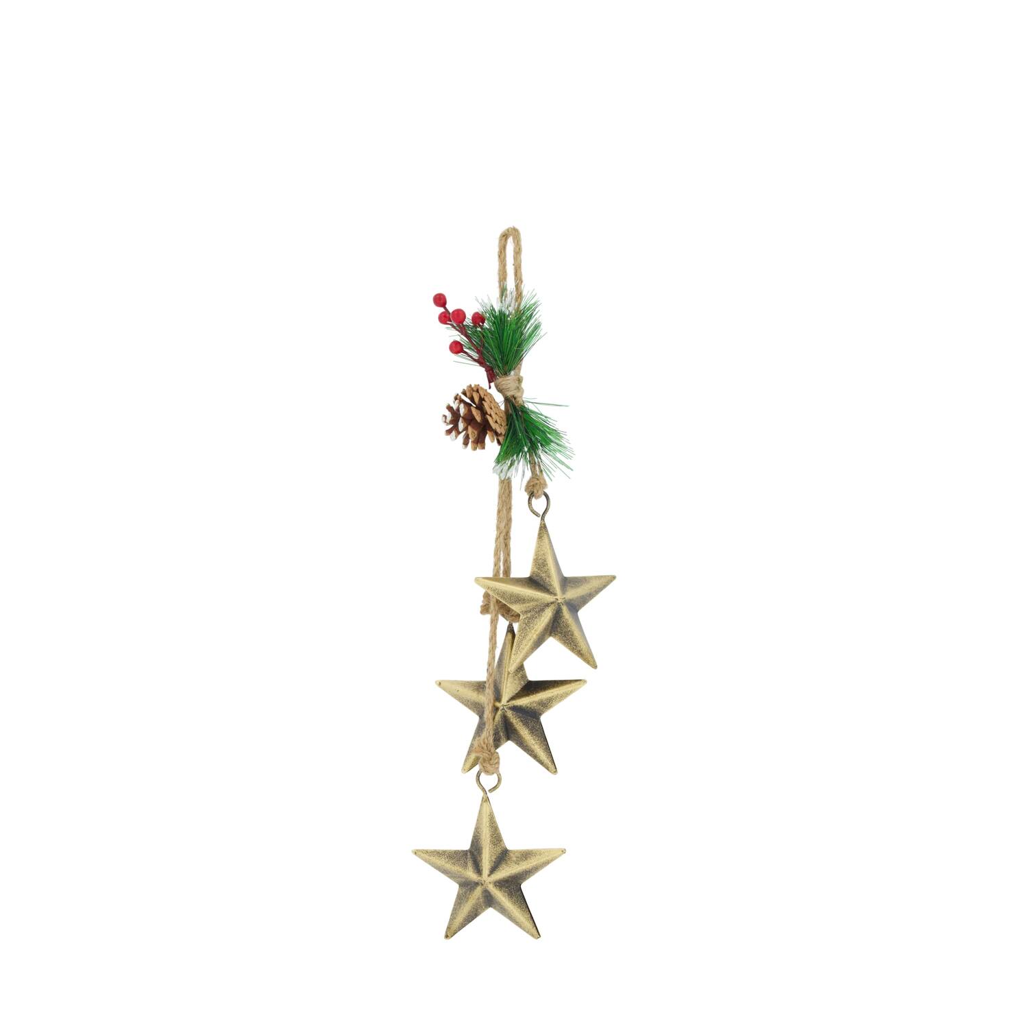 Hanger star metal 12x5x50cm
