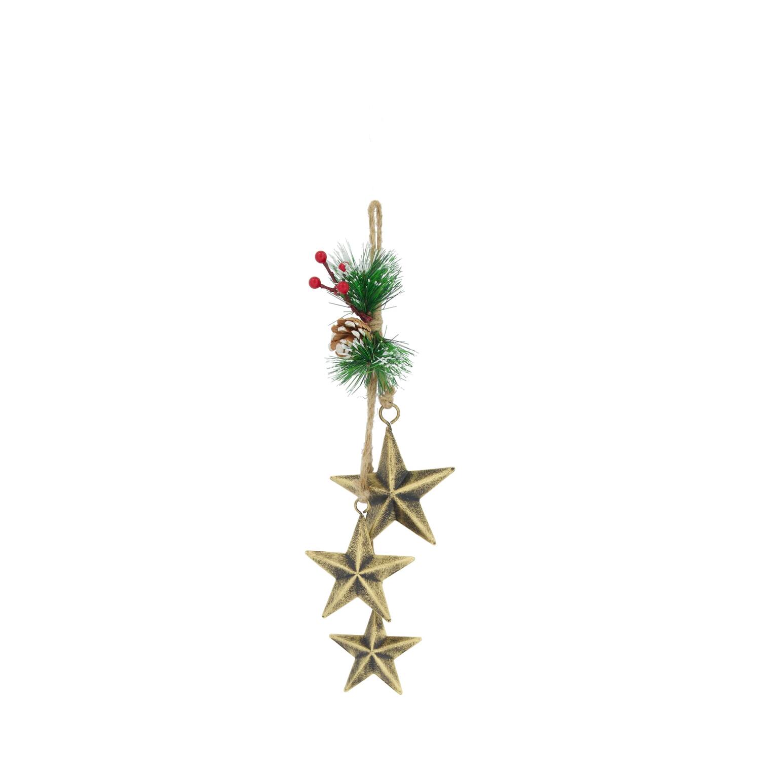 Hanger star metal 12x5x40cm