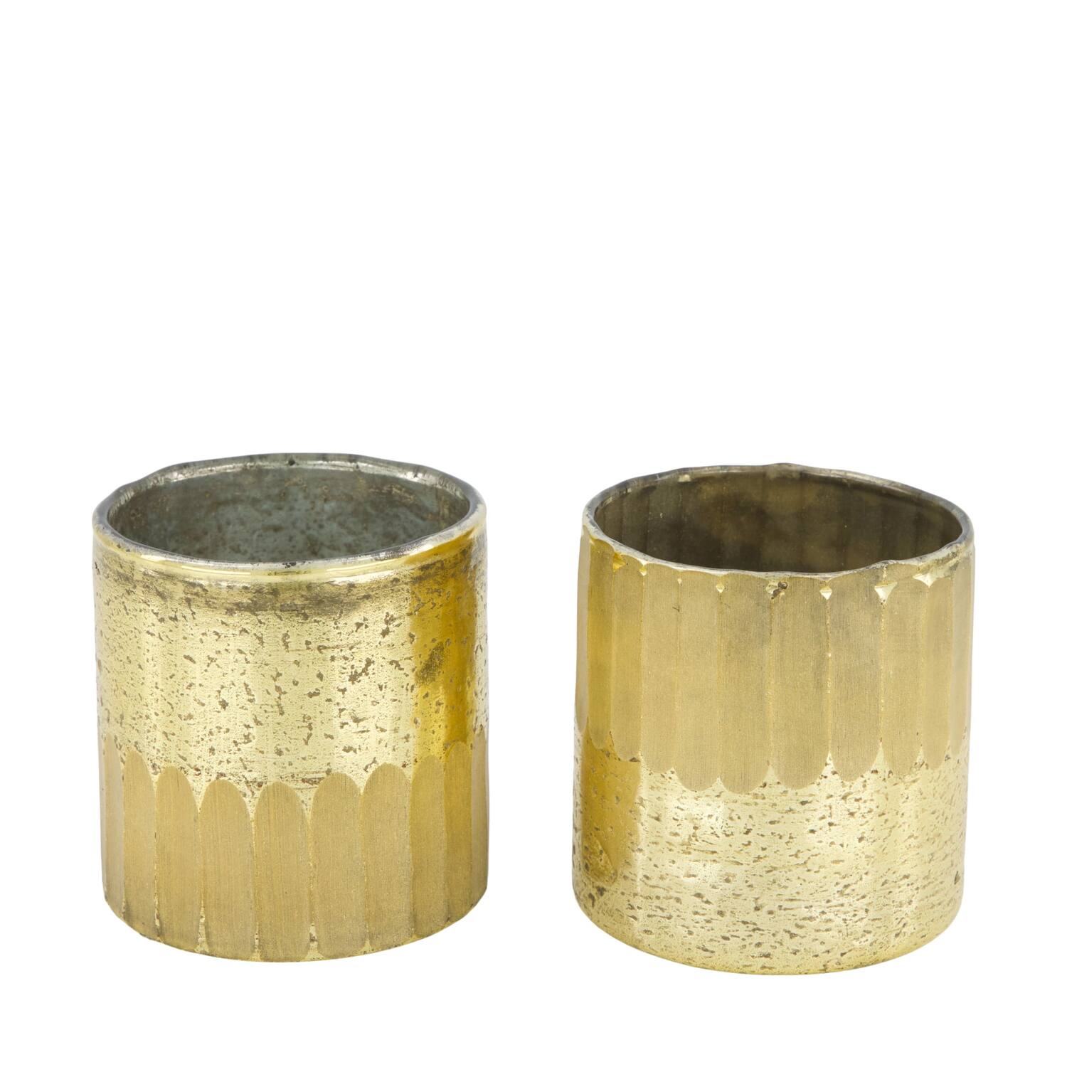 Tealight holder round glass 8x8x8cm C/2
