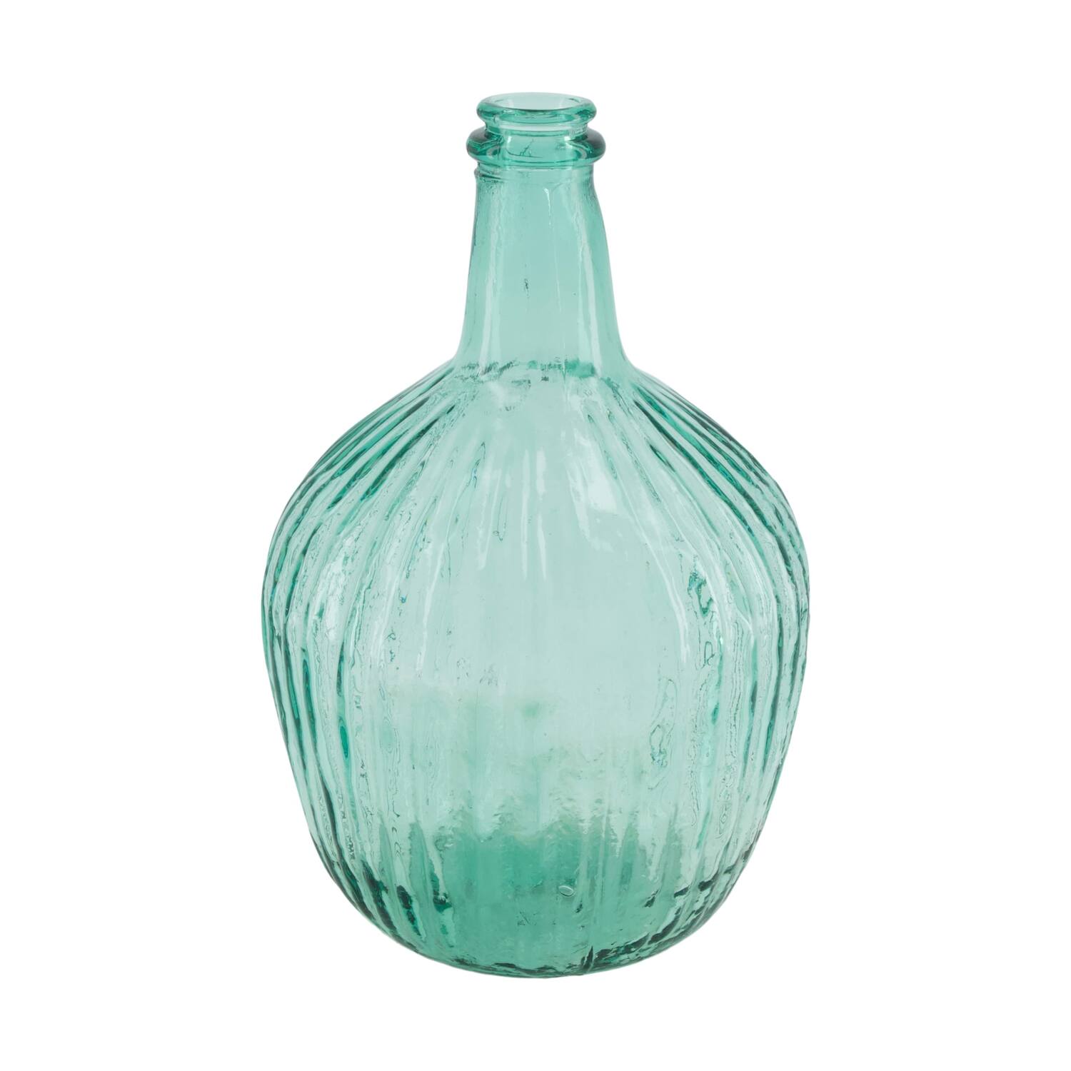 Bottle recycled glass 19x19x31cm - Transparent