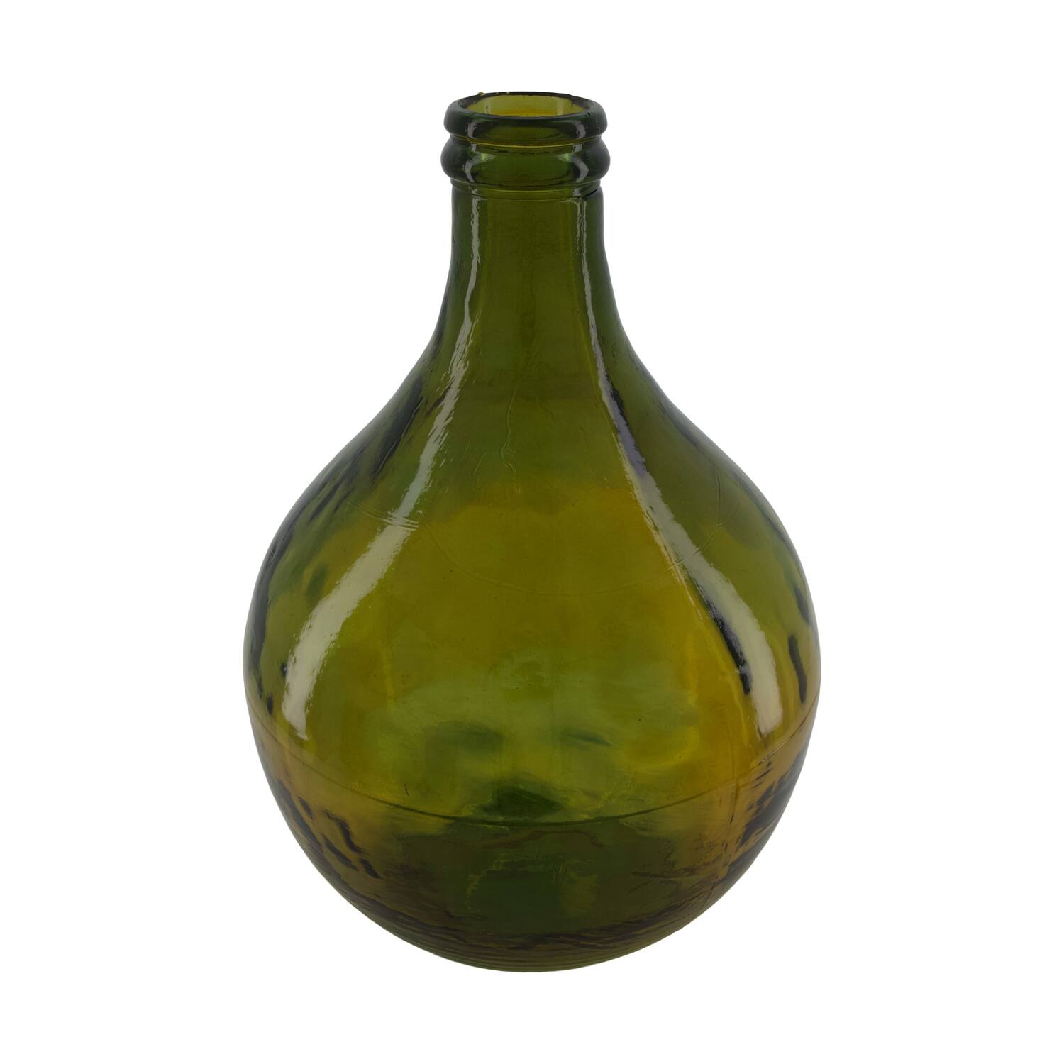 Bottle recycled glass 30x30x44cm - Orange