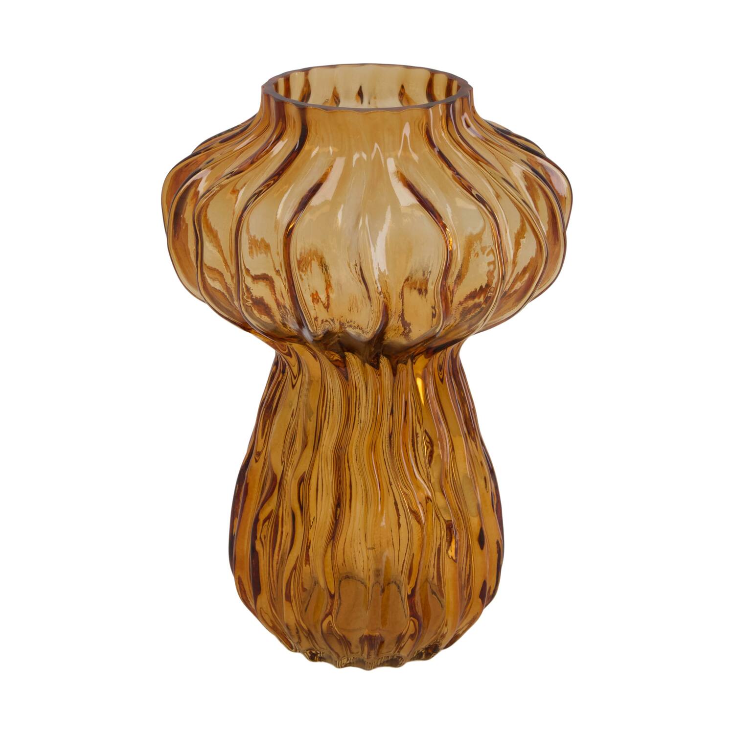 Bottle glass 16x16x23cm