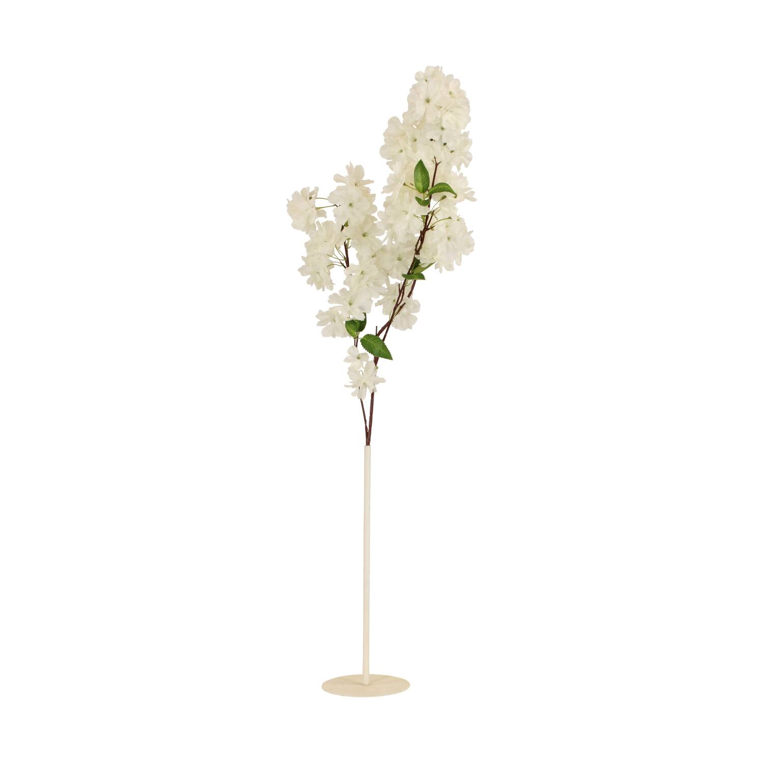 Flower base metal 14x14x38cm