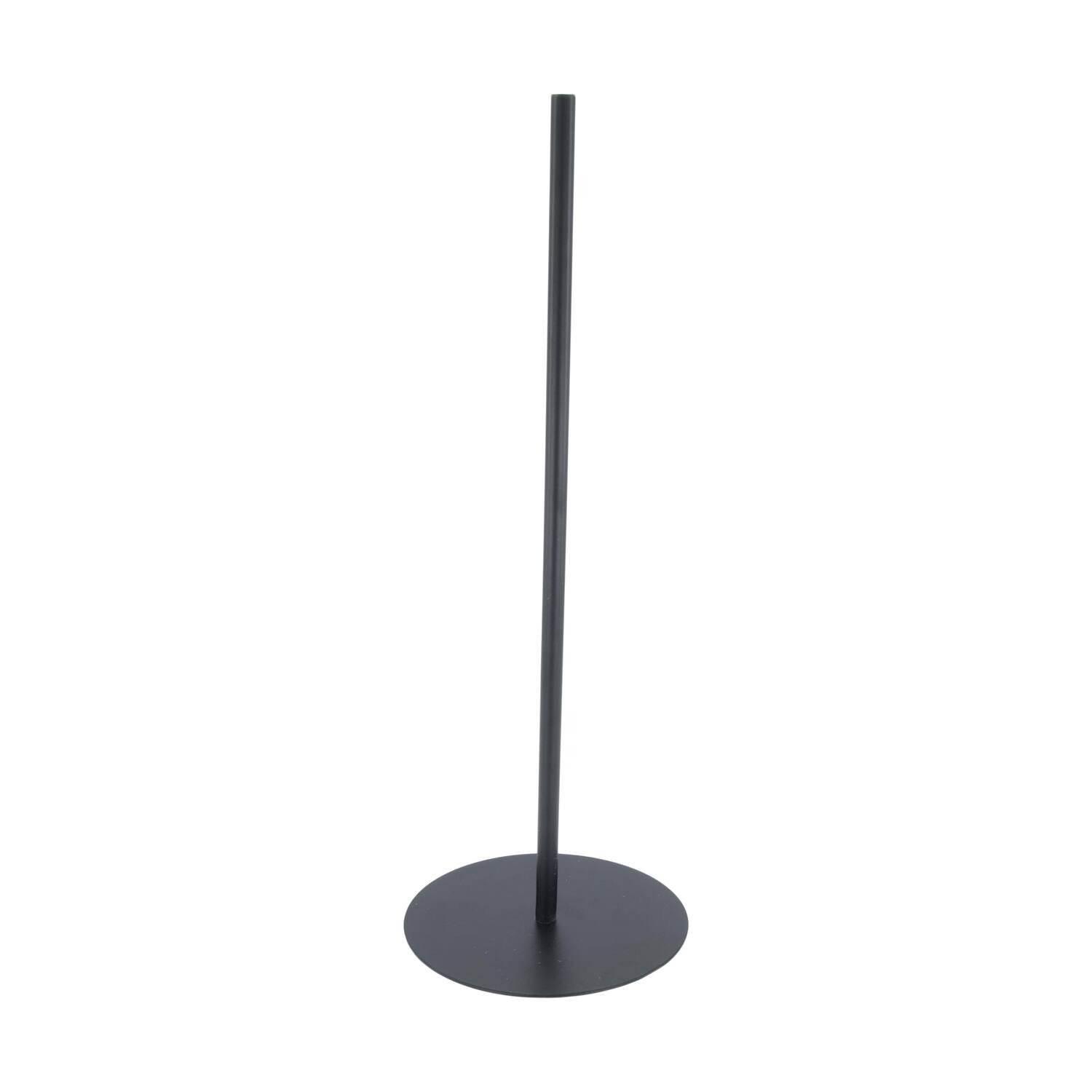 Flower base metal 14x14x38cm - Black
