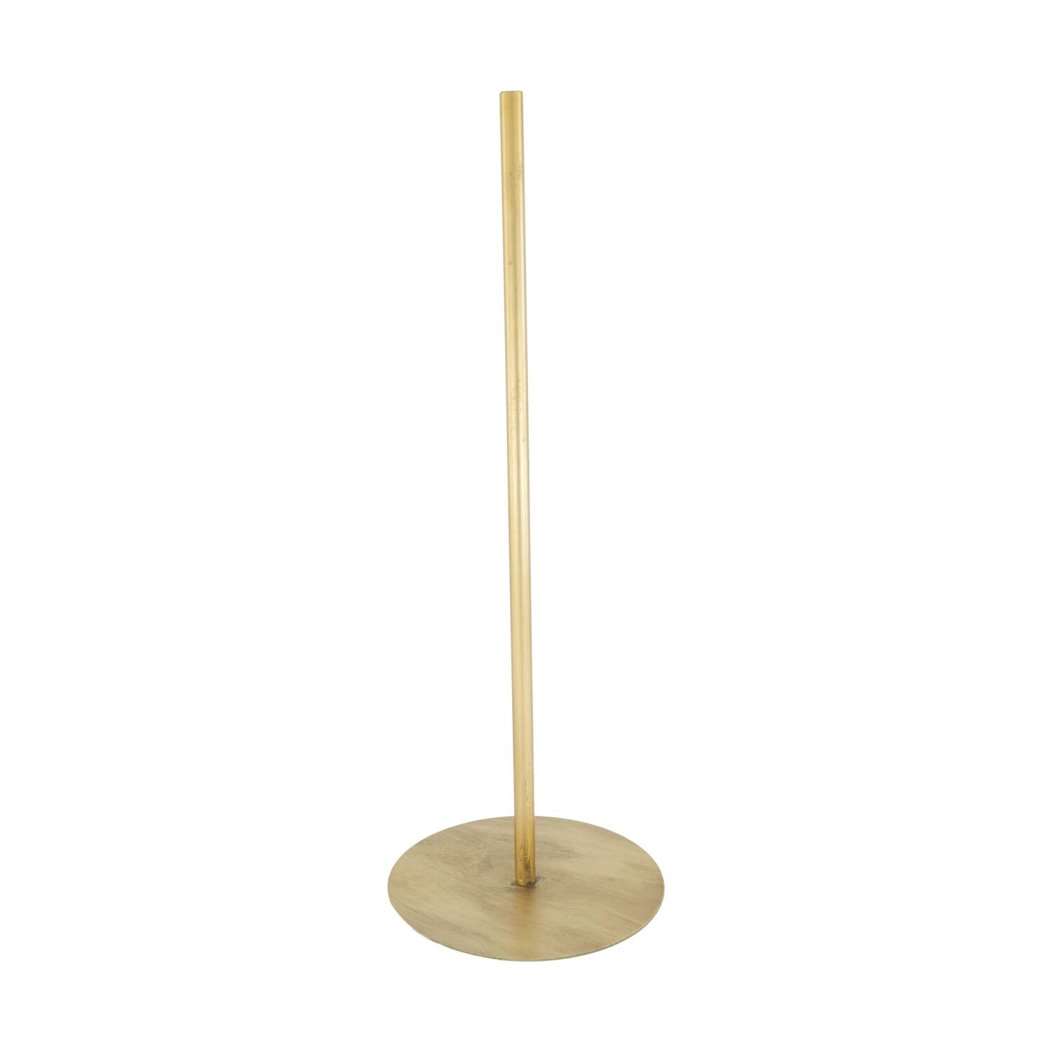 Flower base metal 14x14x38cm - Gold