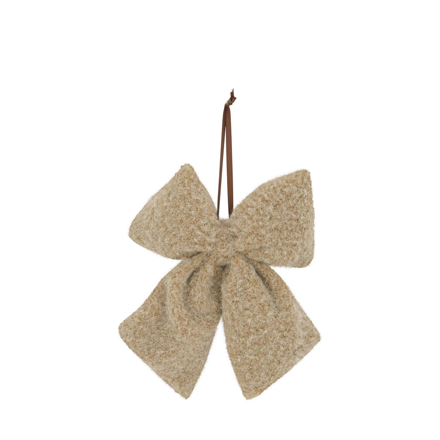 Hanger bow fabric 20x24x3cm - Brown
