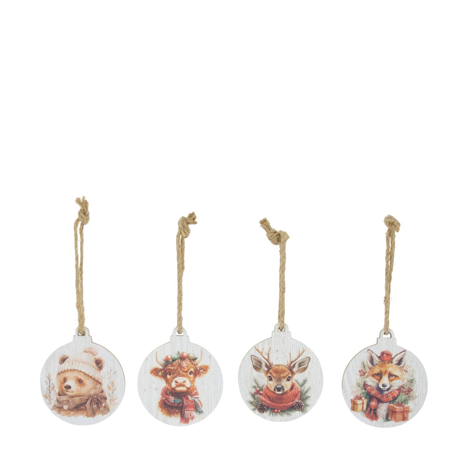 Hanger round animal mdf 13.5x0.9x16cm A4 - Multi