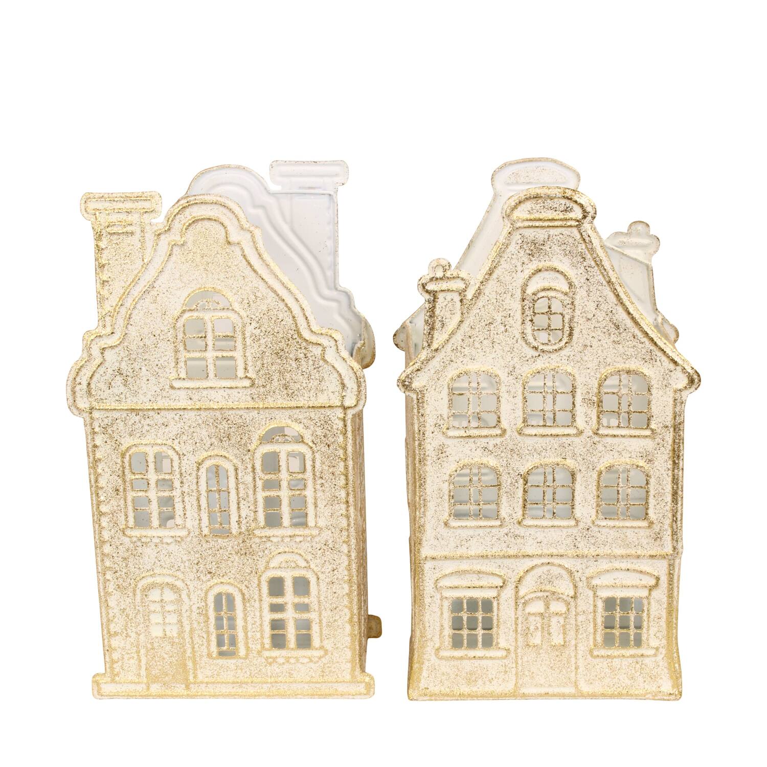 Tealight holder house metal 21x10.5x38cm A/2