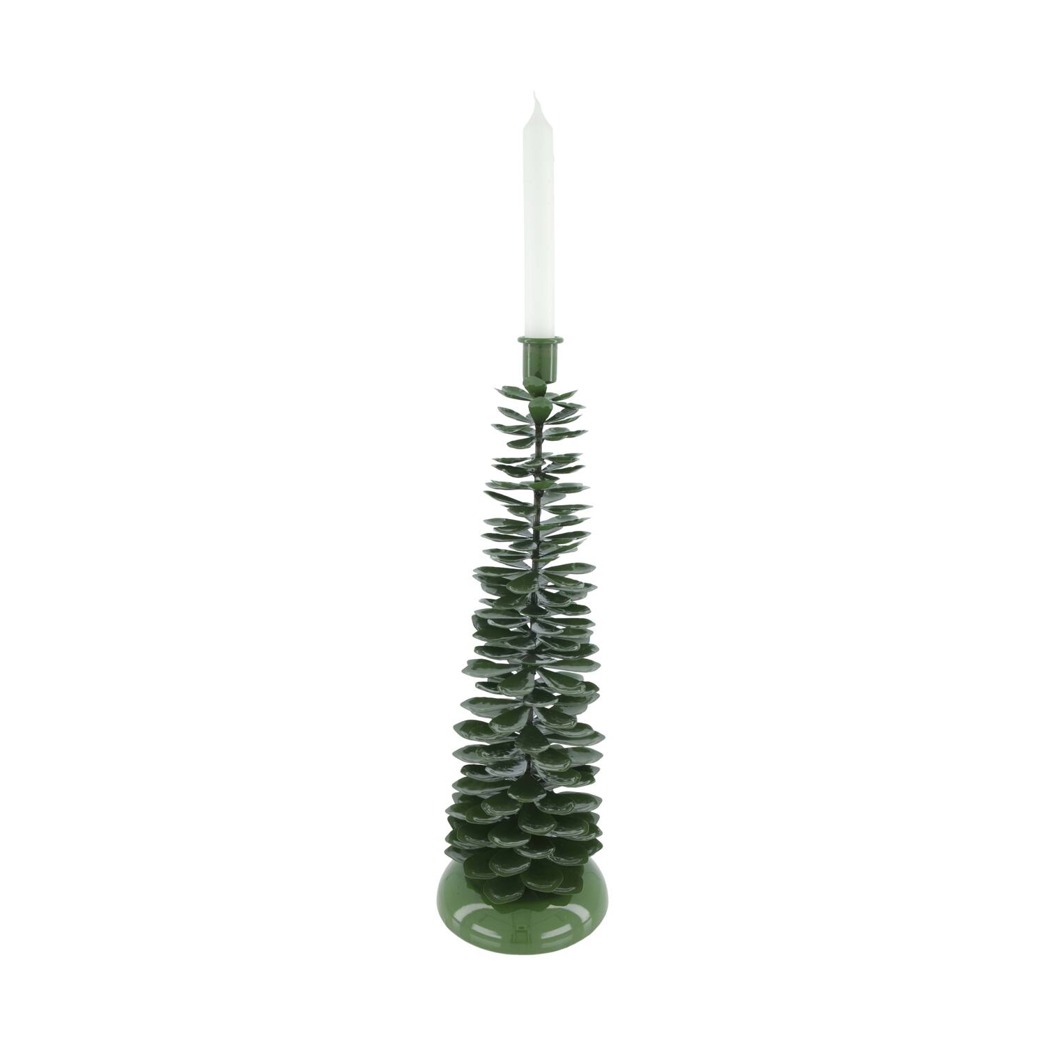 Dinnercandle holder tree metal 14x14x44cm