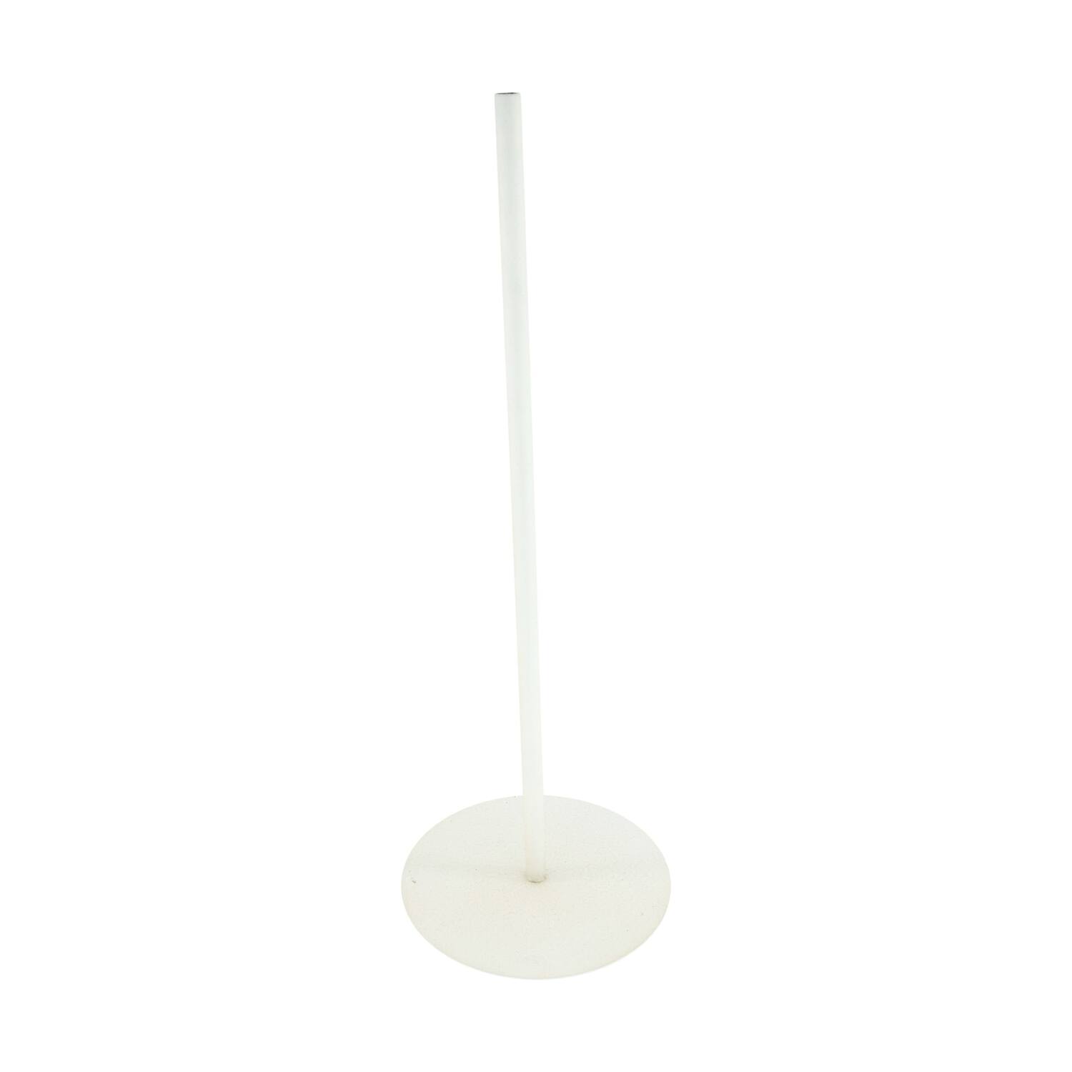 Flower base metal 18x18x49cm - White