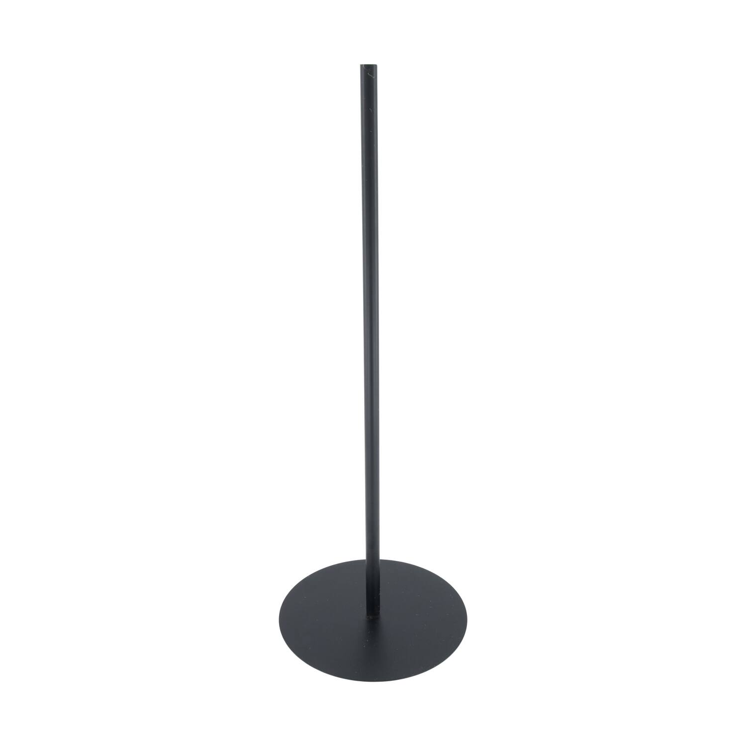 Flower base metal 18x18x49cm - Black