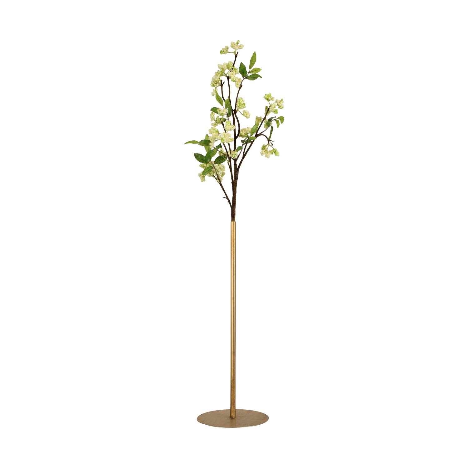 Flower base metal 18x49cm Gold