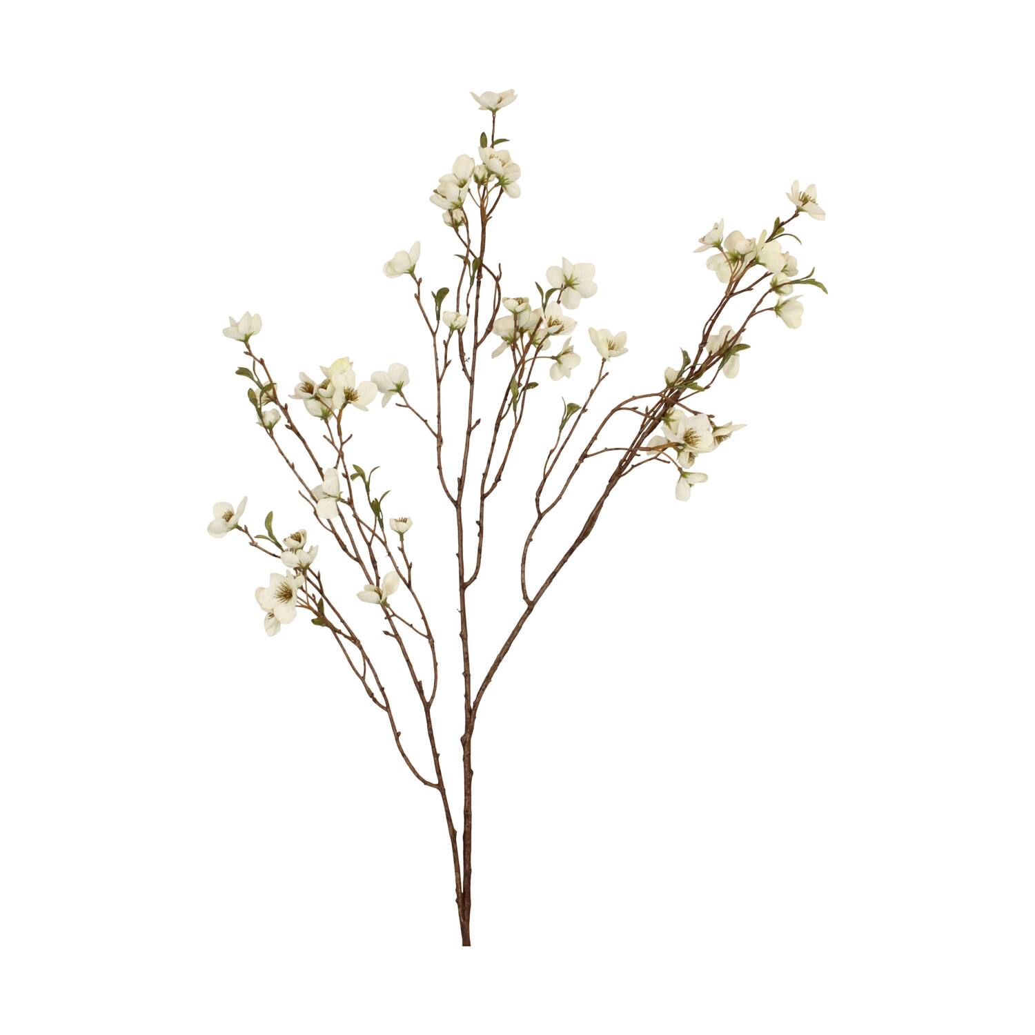 Flower cherry blossom artificial 100x32x8cm - White