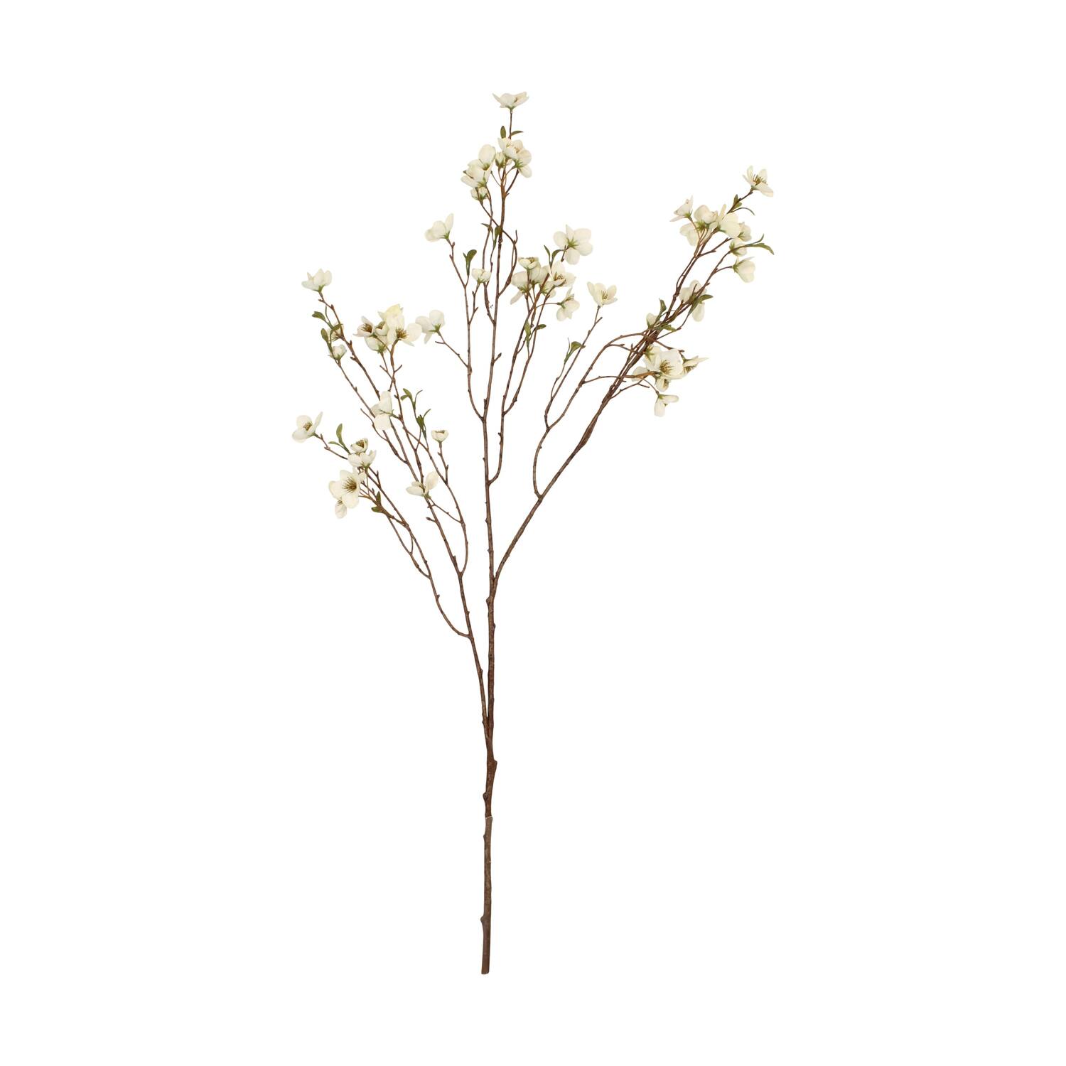 Flower cherry blossom artificial 100x32x8cm - White