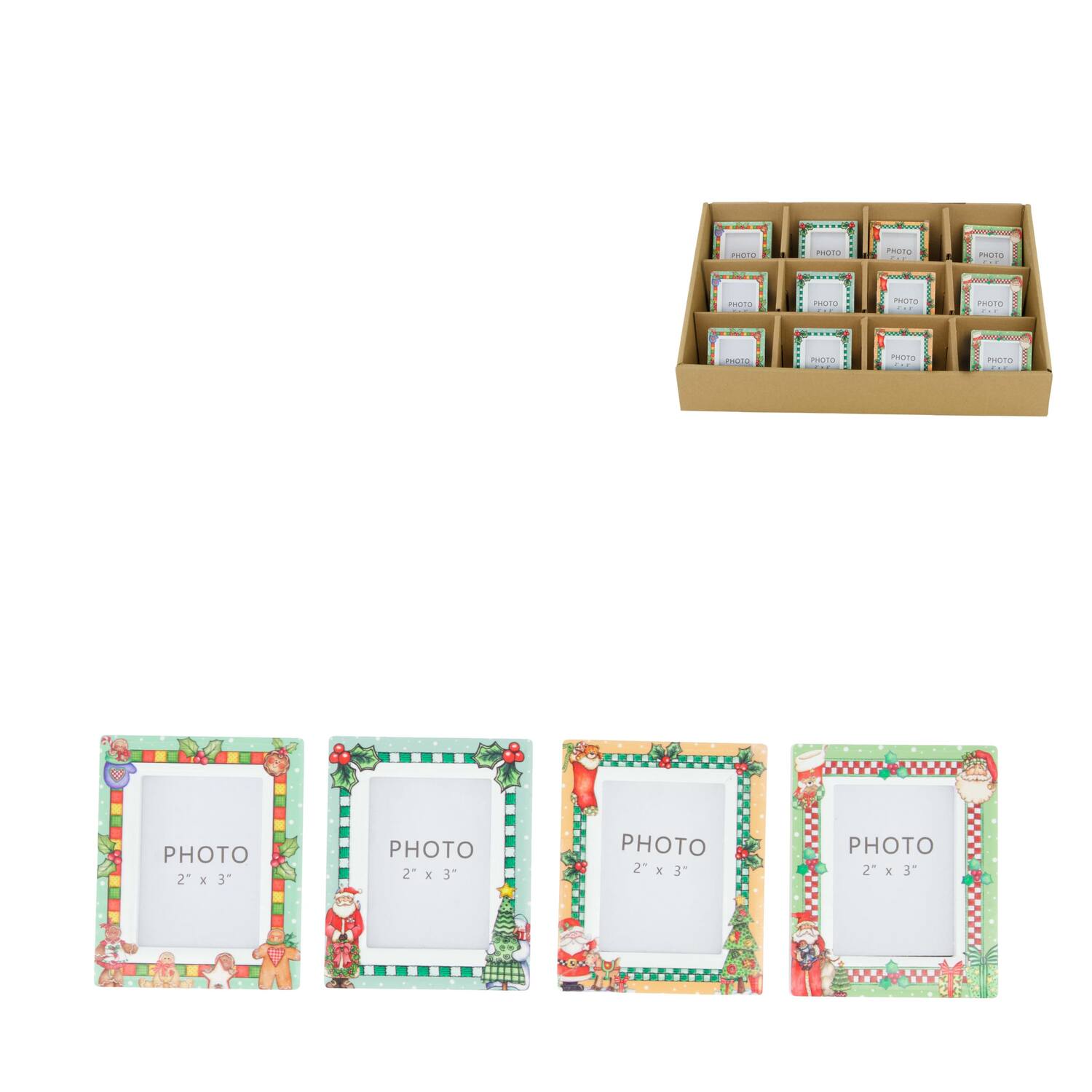 Photoframe christmas ceramic 6.5x8x0.7cm A/4