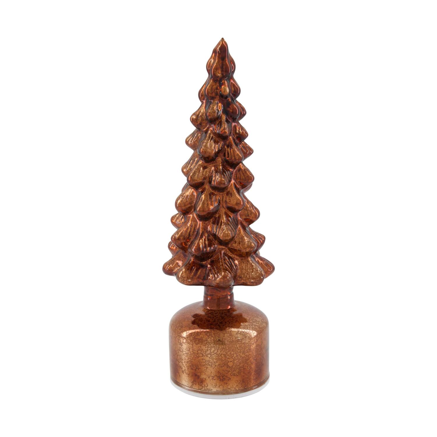 Statue tree rotatable with led glass 9x9x28cm