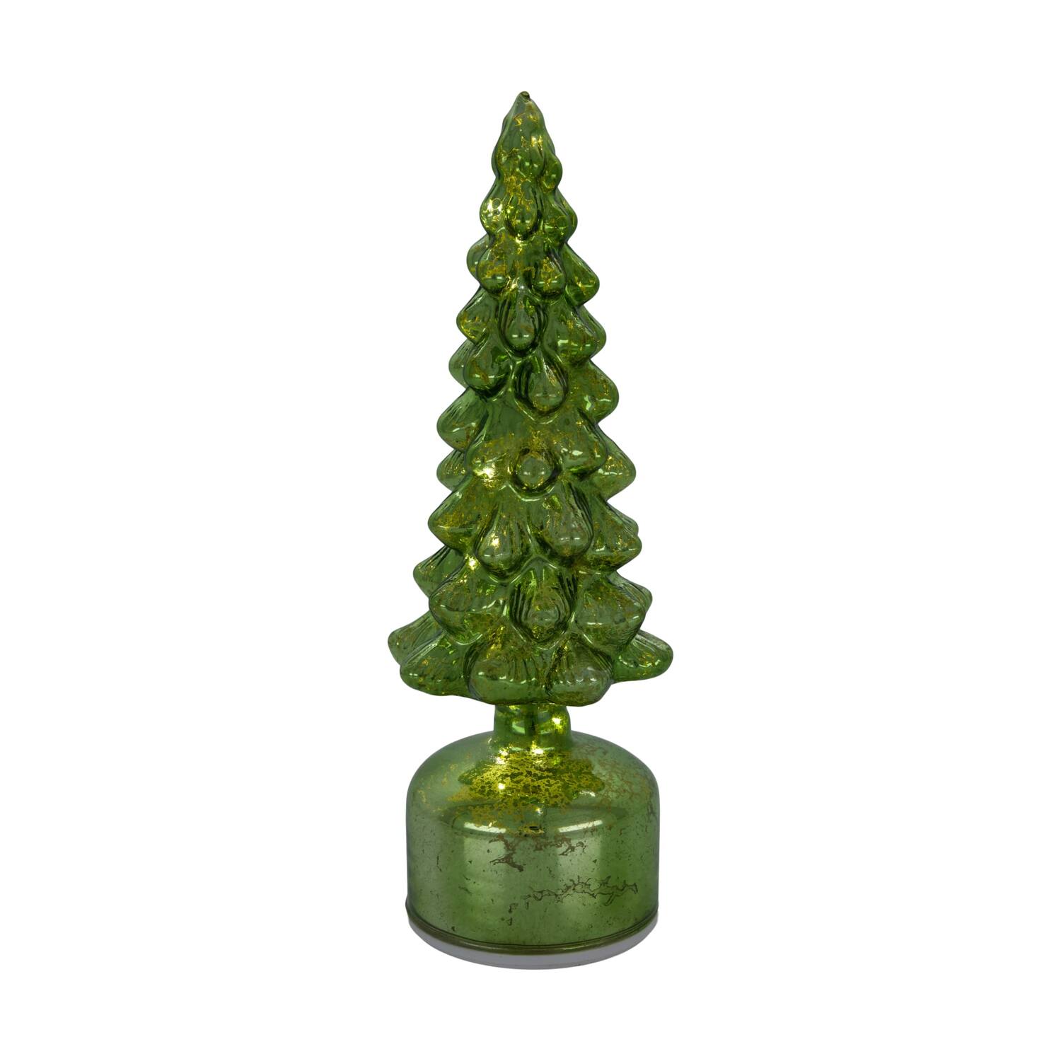 Statue tree rotatable with led glass 9x9x28cm