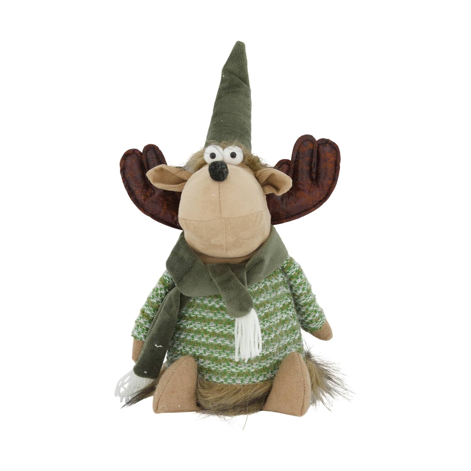 Figurine reindeer fabric 16x16x32cm - Multi