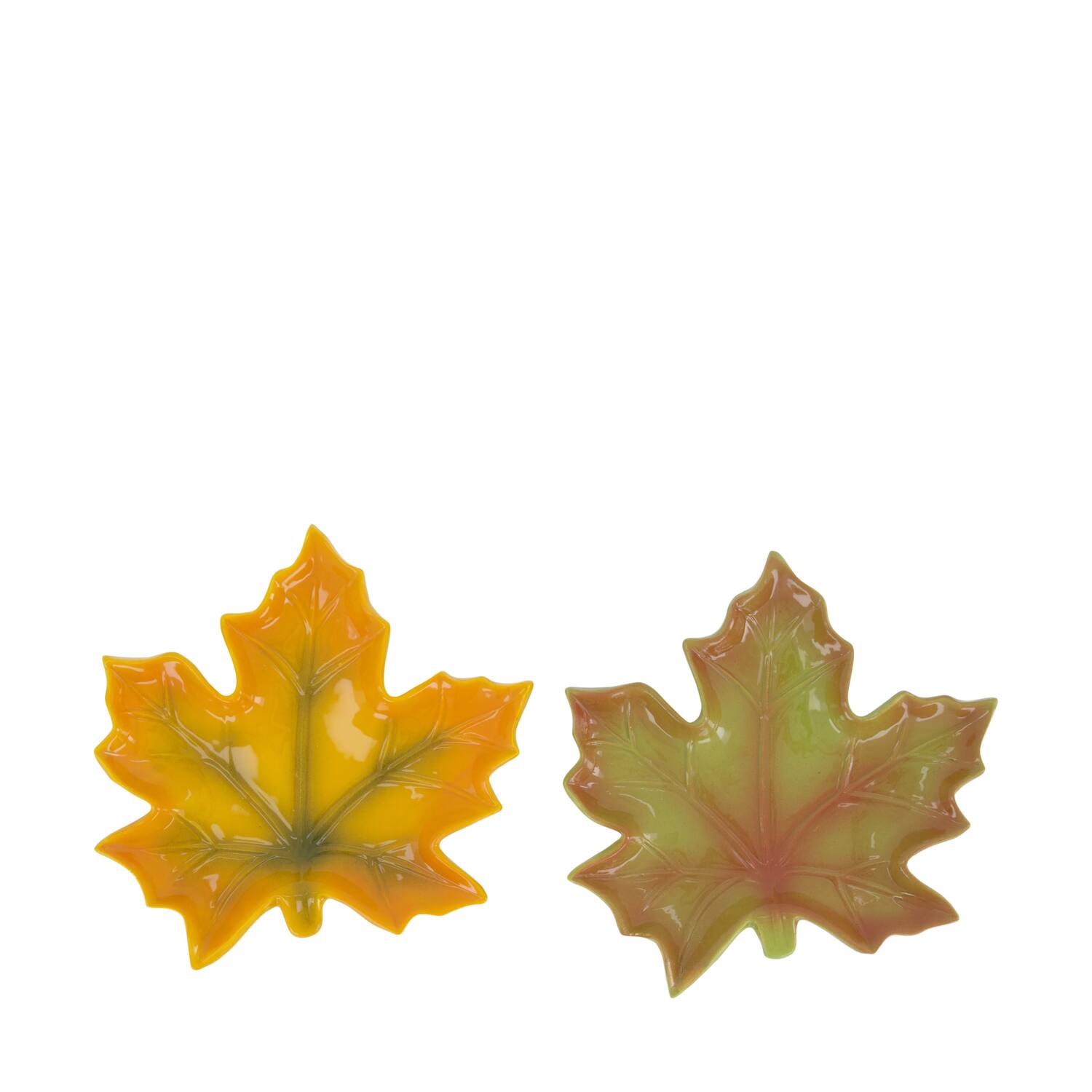 Tray leaf ceramic 18x18x2.5cm2 - Green