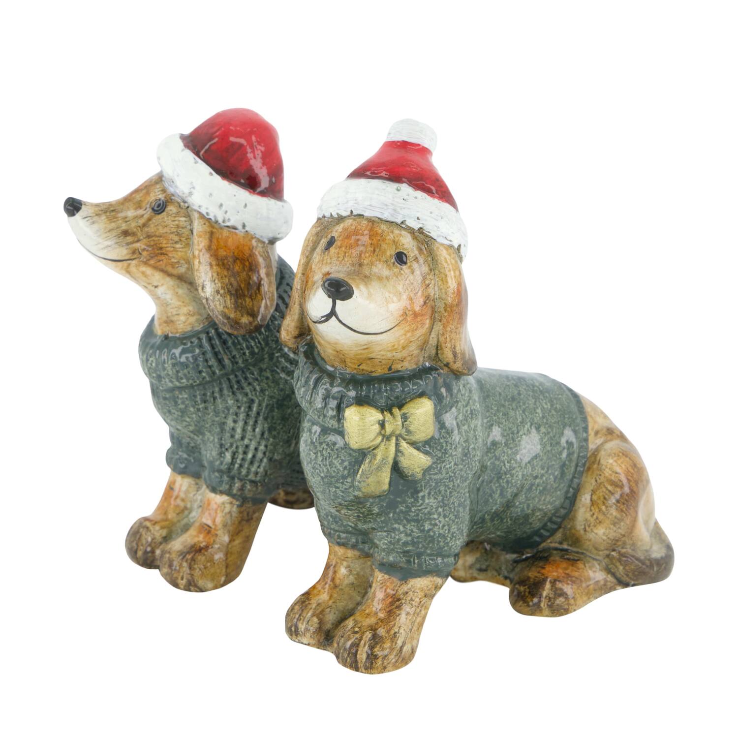 Figurine dog terracotta 11.5x5x12cm A2 - Multi