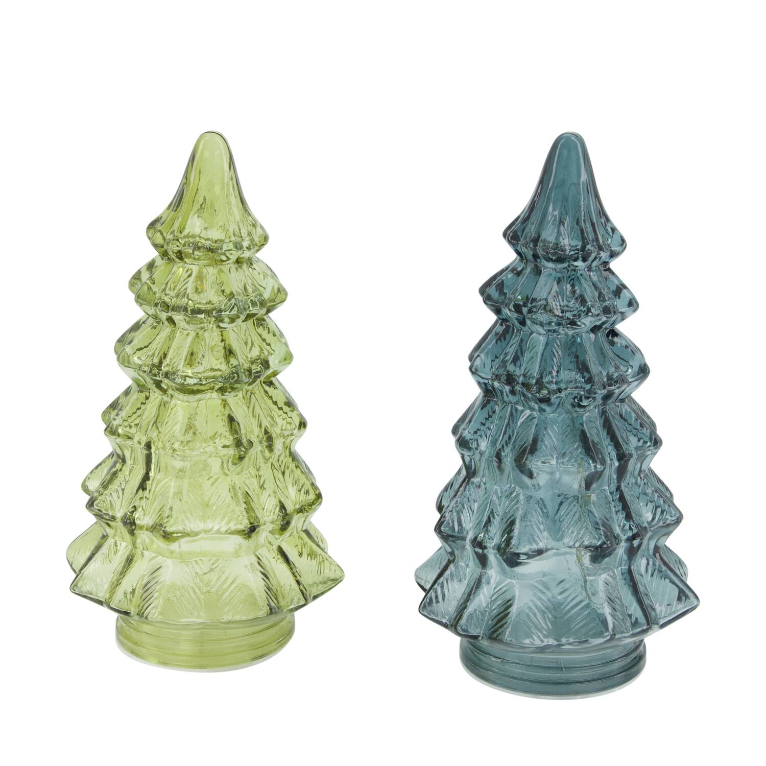 Statue tree with led glass 10.5x10.5x20cm C/2