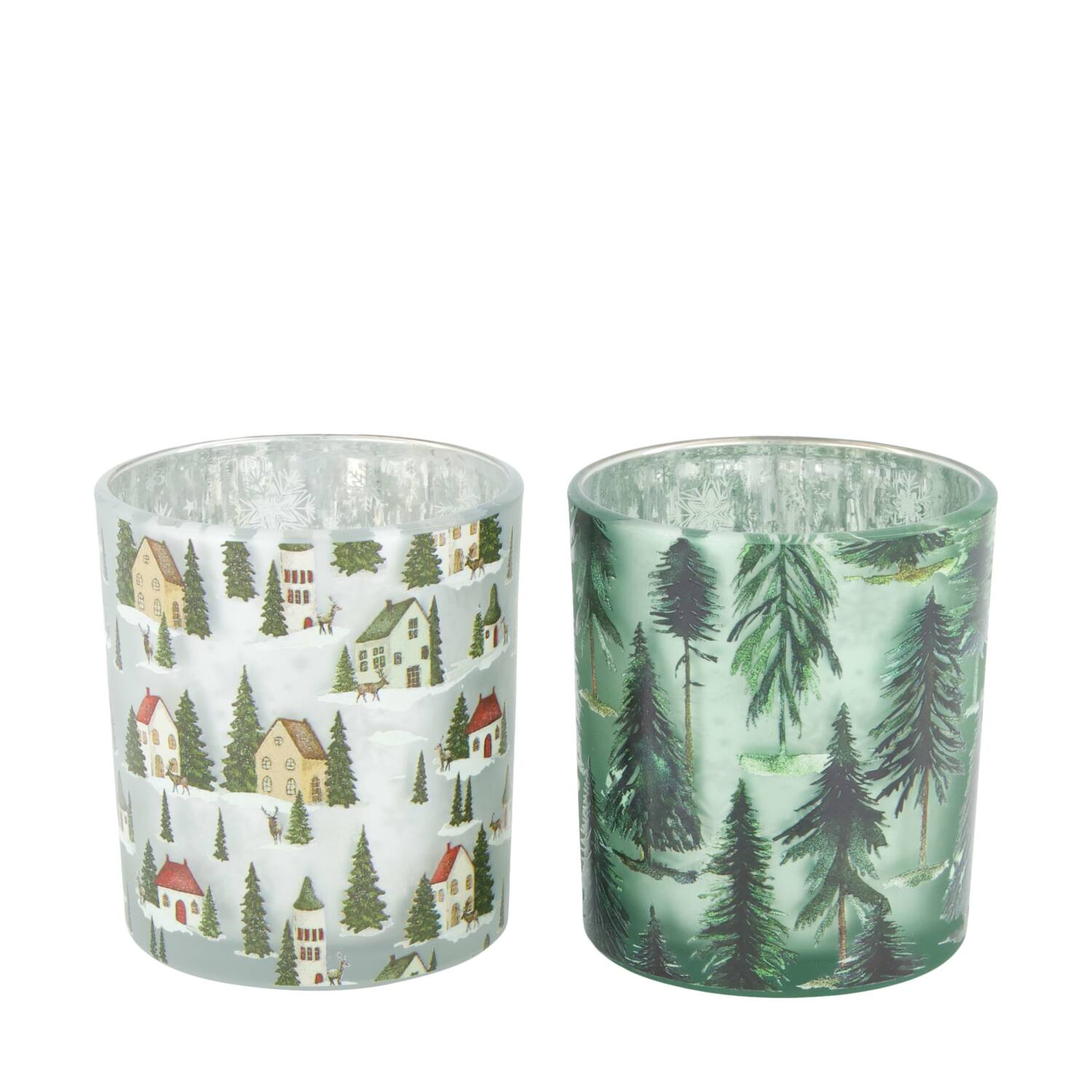 Tealight holder glass 7x7x8cm A2 - Multi
