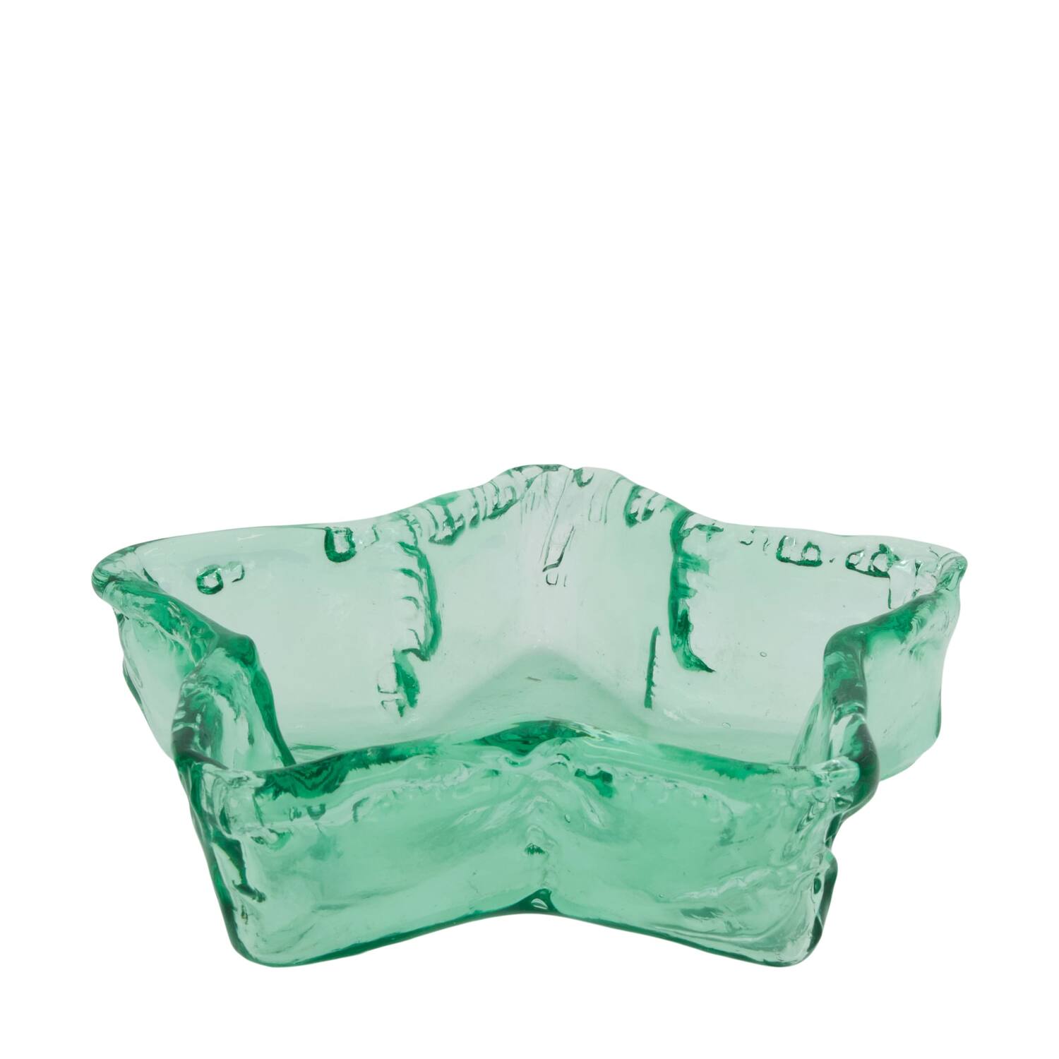 Bowl star recycled glass 23.5x23.5x6.5cm - Transparent