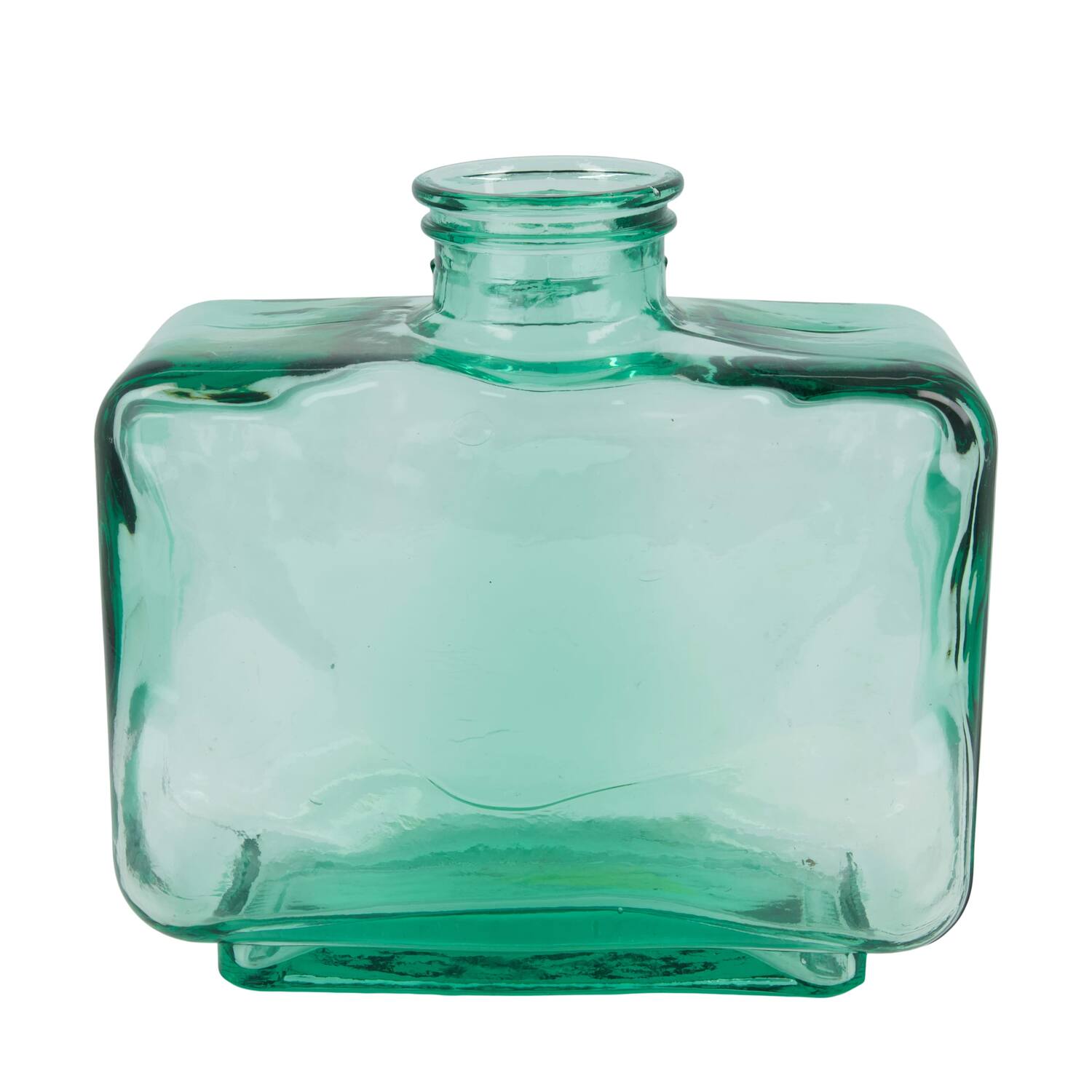 Vase recycled glass 23x11.5x22.5cm - Transparent