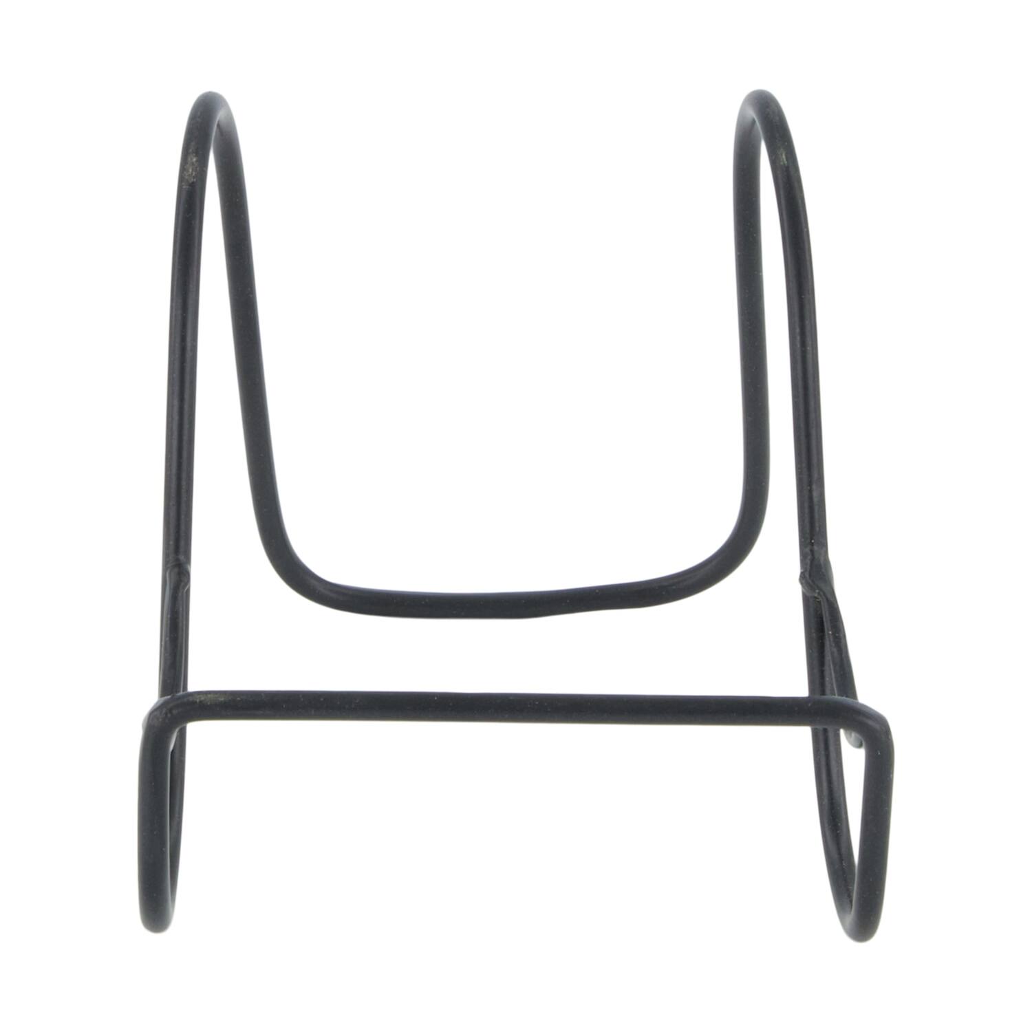 Plate holder metal 11.5x9x10cm - Black