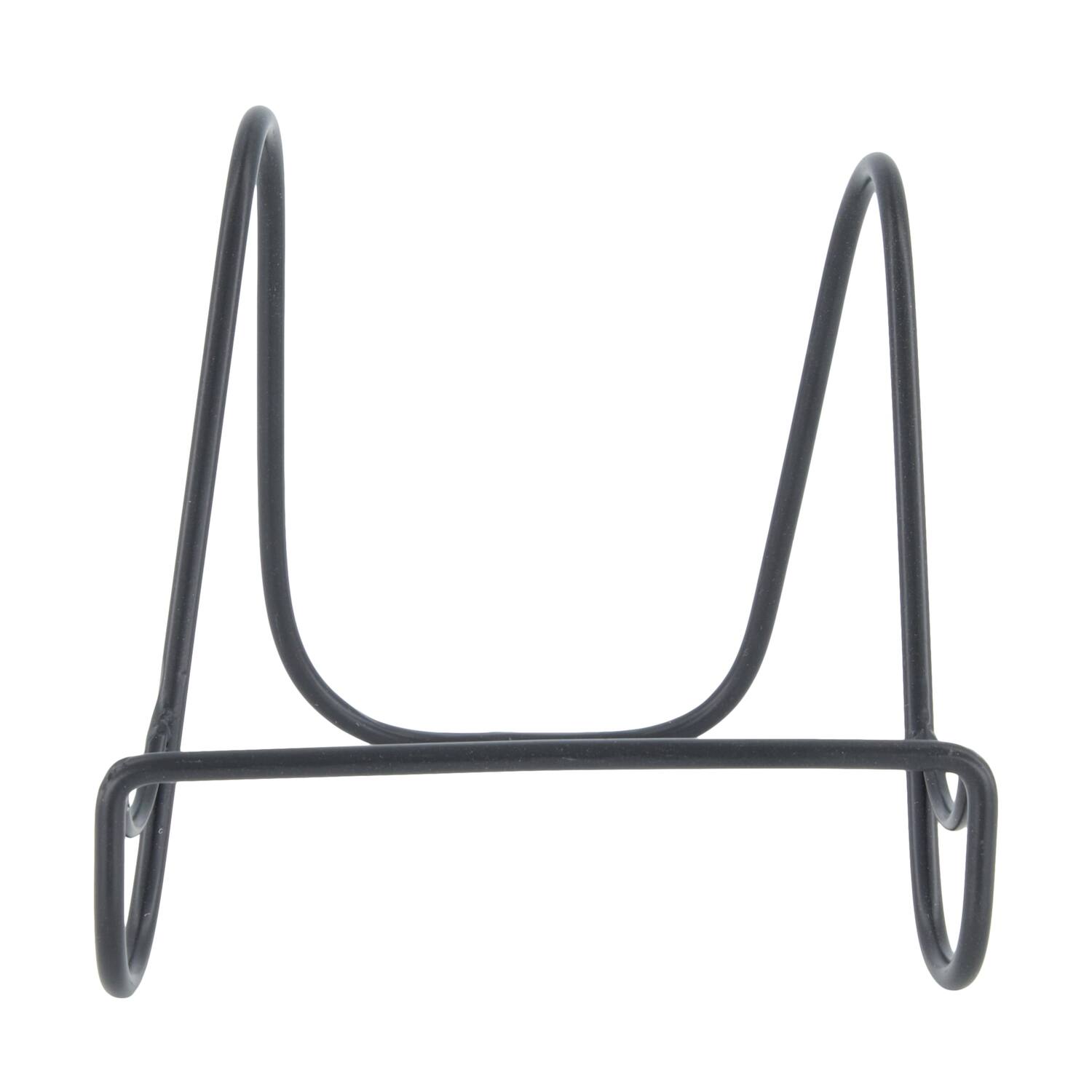 Plate holder metal 14.5x13.5x12.5cm - Black