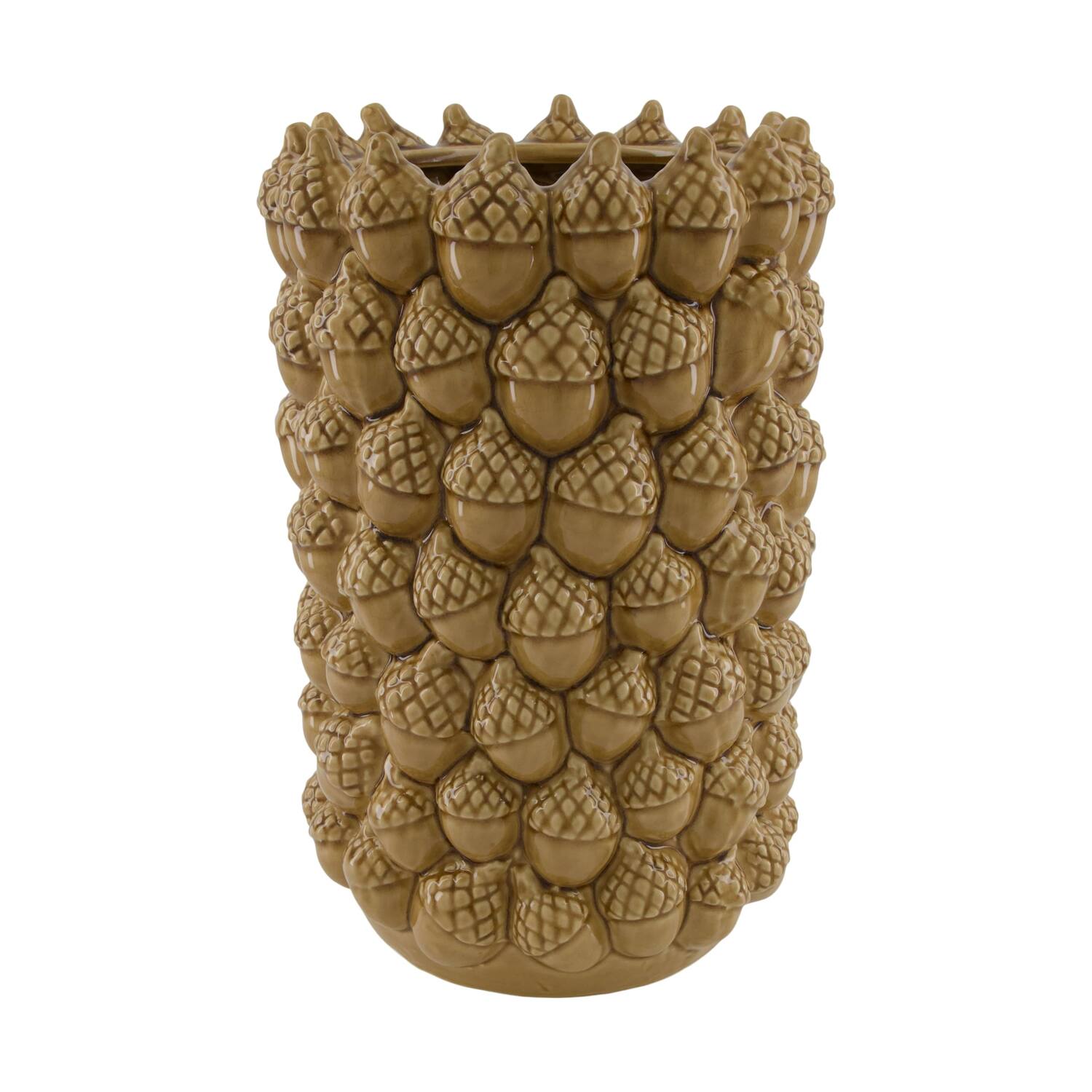 Vase pinecone ceramic 23x23x36cm - Brown