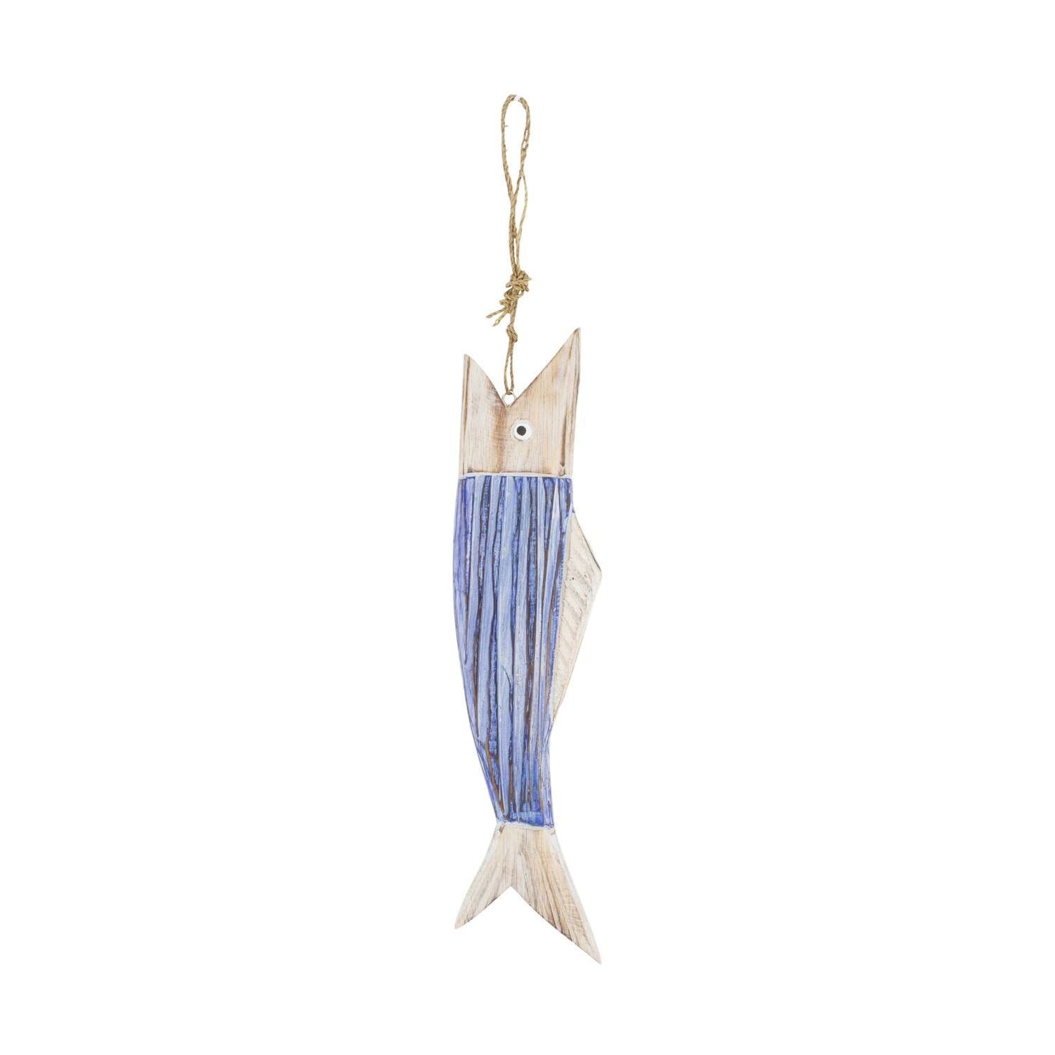Hanger fish albizia wood 9x2.5x38cm
