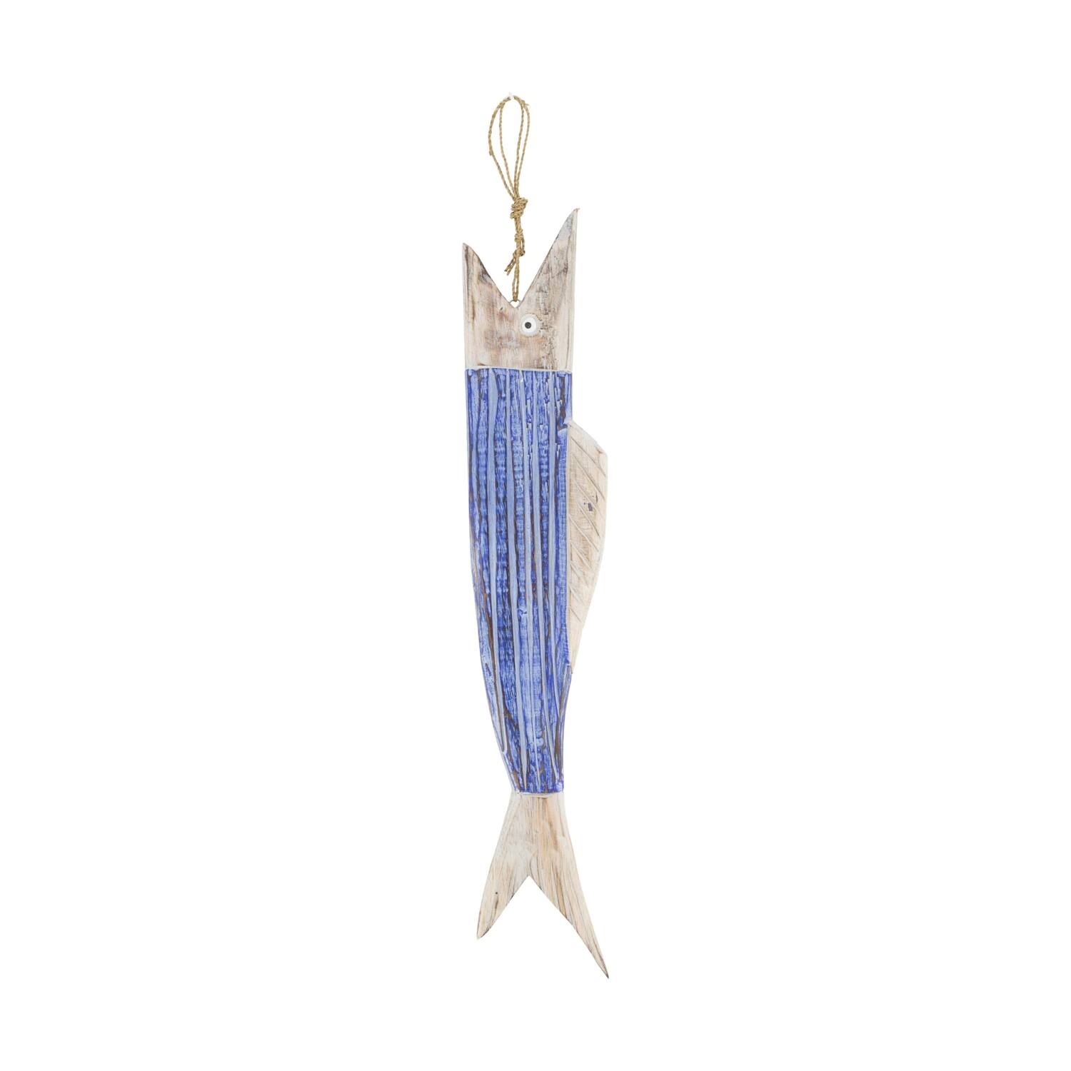 Hanger fish albizia wood 11x2.5x58cm